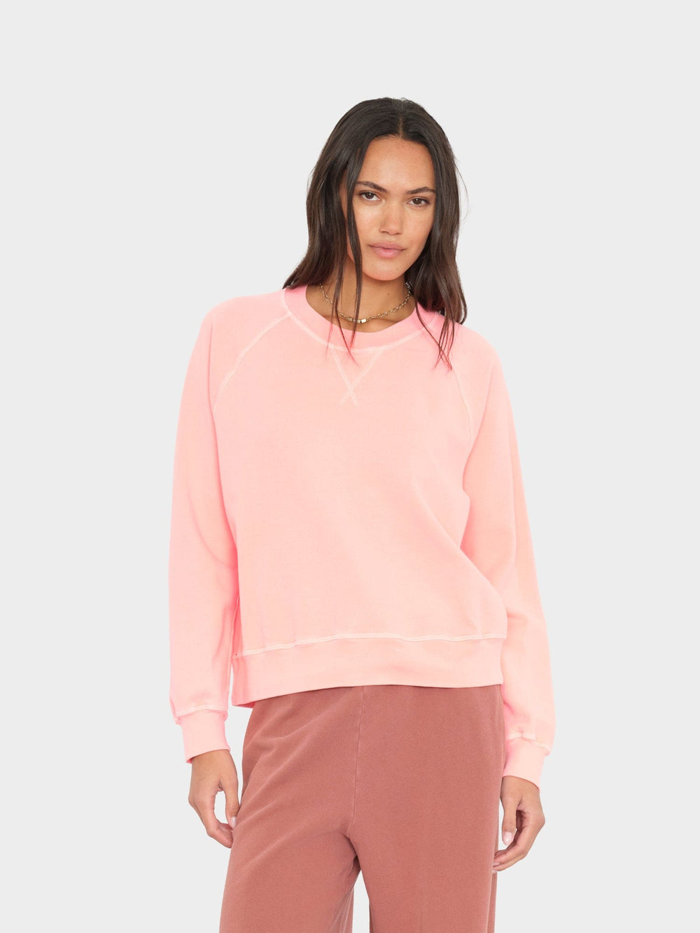 X2603 Sweatshirt Peach Glow Marathon Terry Sweatshirt Peach Glow Marathon Terry Sweatshirt