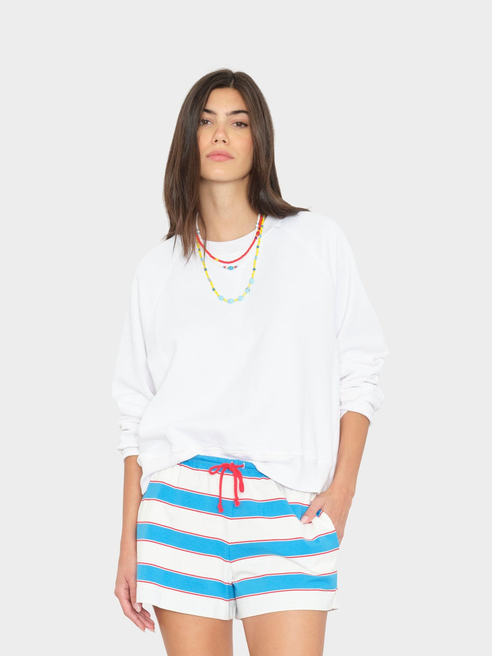 X2603 Sweatshirt White Marathon Terry Sweatshirt White Marathon Terry Sweatshirt