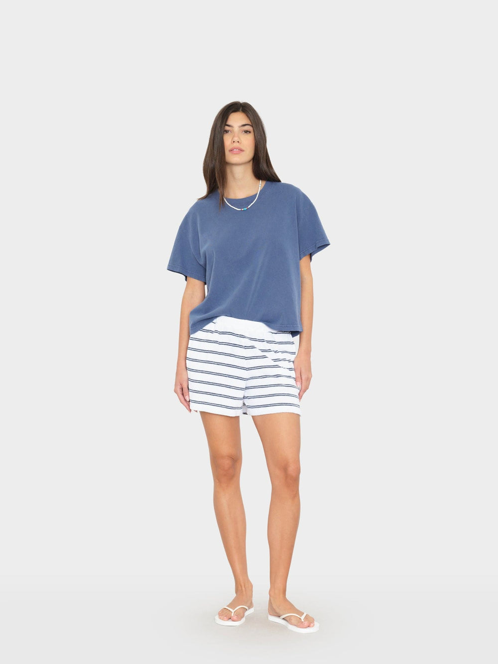 X2603 Sweatshort Cloud White Shayden Terry Sweatshort Cloud White Shayden Terry Sweatshort