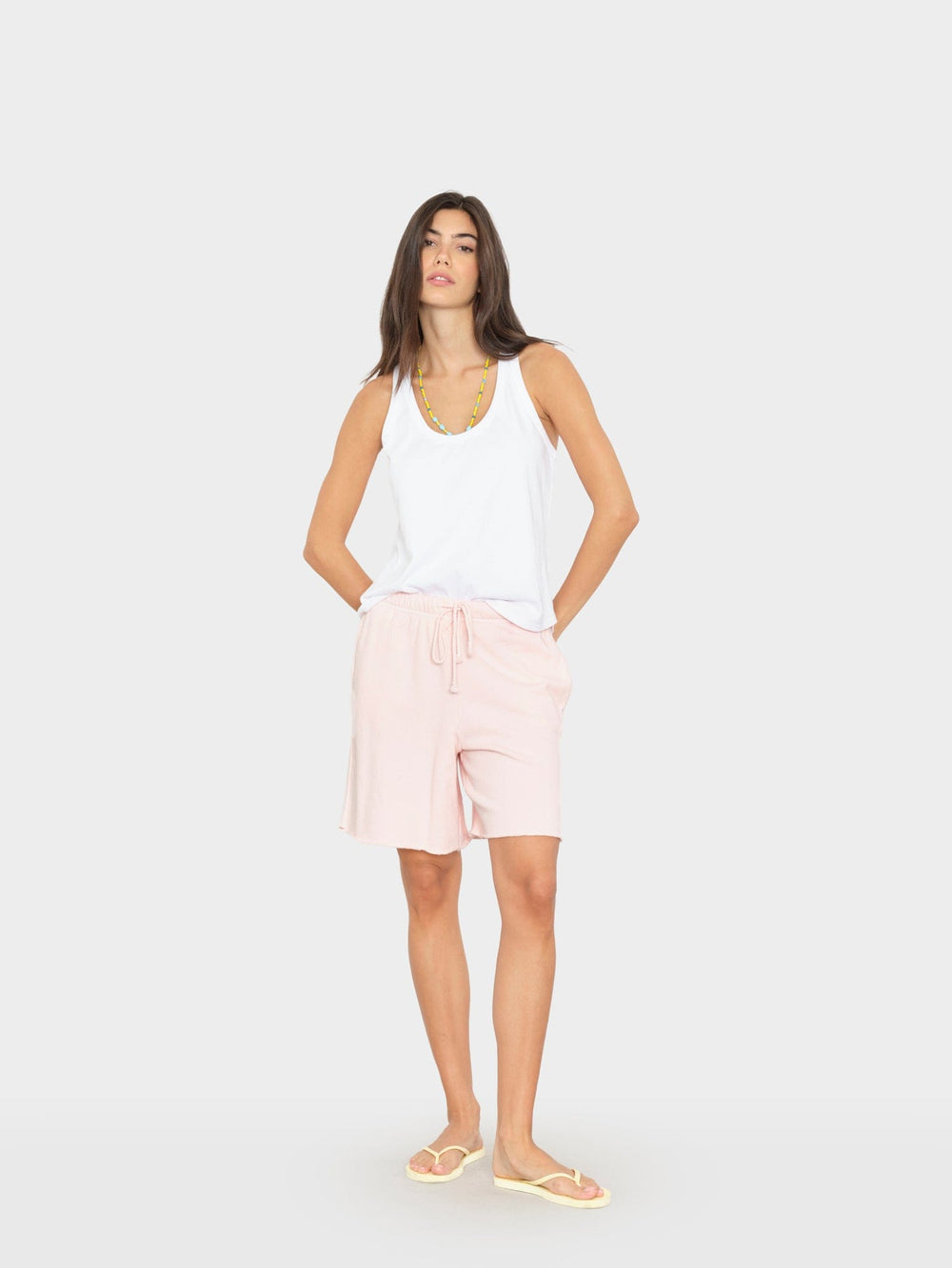 X2603 Sweatshort Pink Drop Rocco Terry Sweatshort Pink Drop Rocco Terry Sweatshort