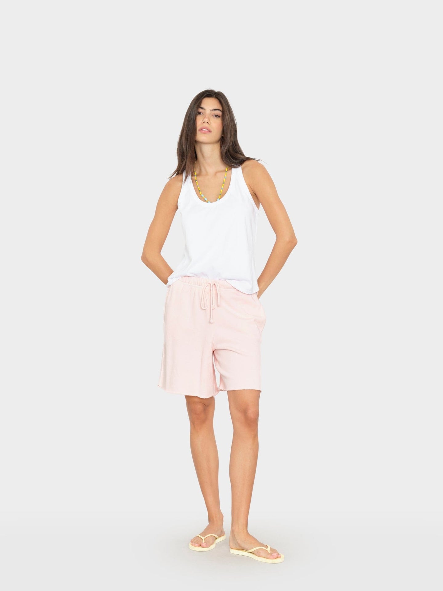 X2603 Sweatshort Pink Drop Rocco Terry Sweatshort Pink Drop Rocco Terry Sweatshort
