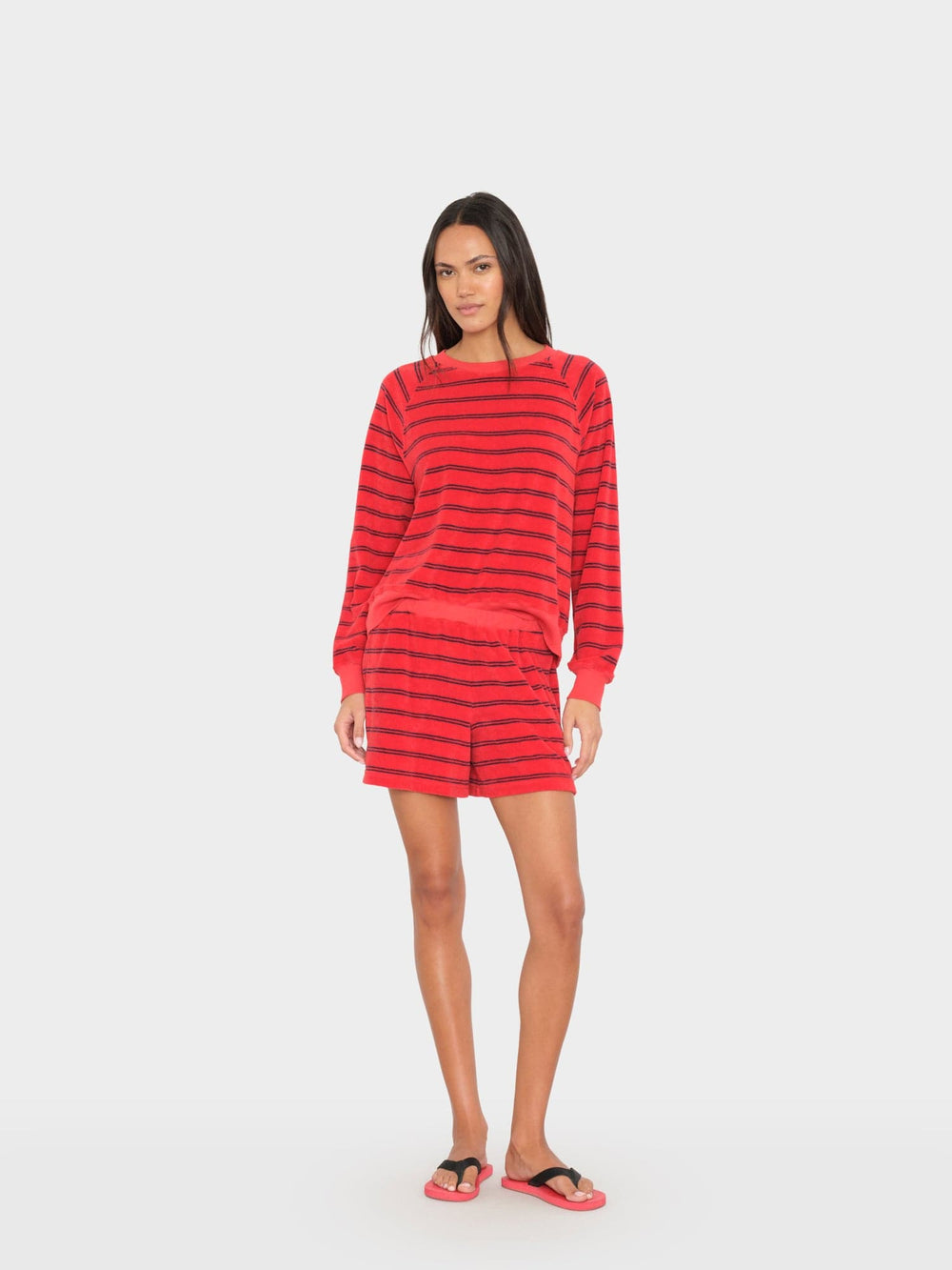 X2603 Sweatshort Red Pepper Shayden Terry Sweatshort Red Pepper Shayden Terry Sweatshort