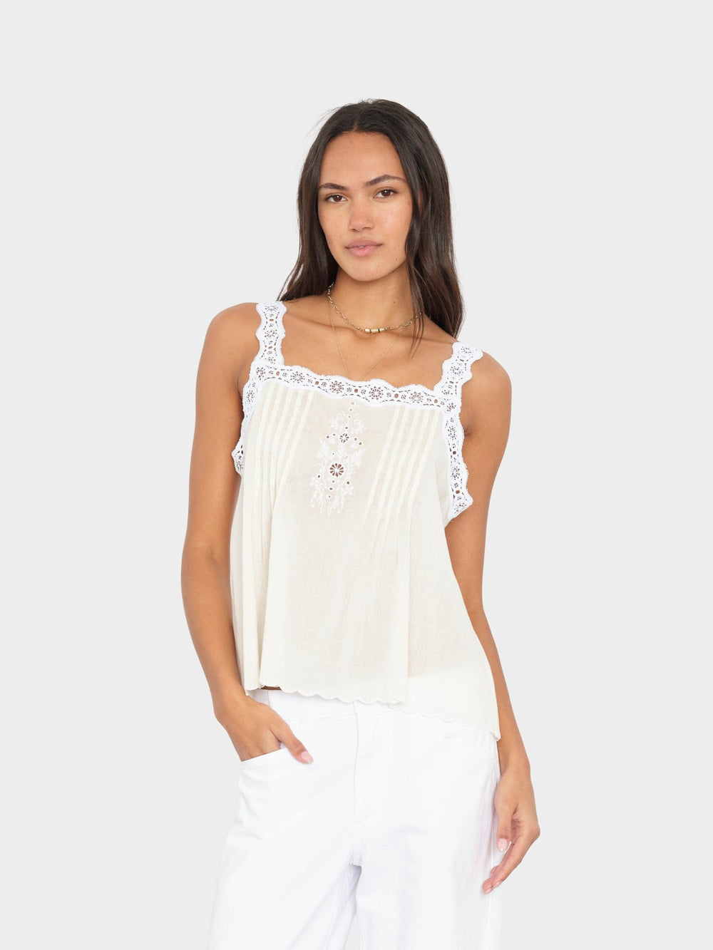 X2603 Top Beige Cream Abby Top Beige Cream Abby Top