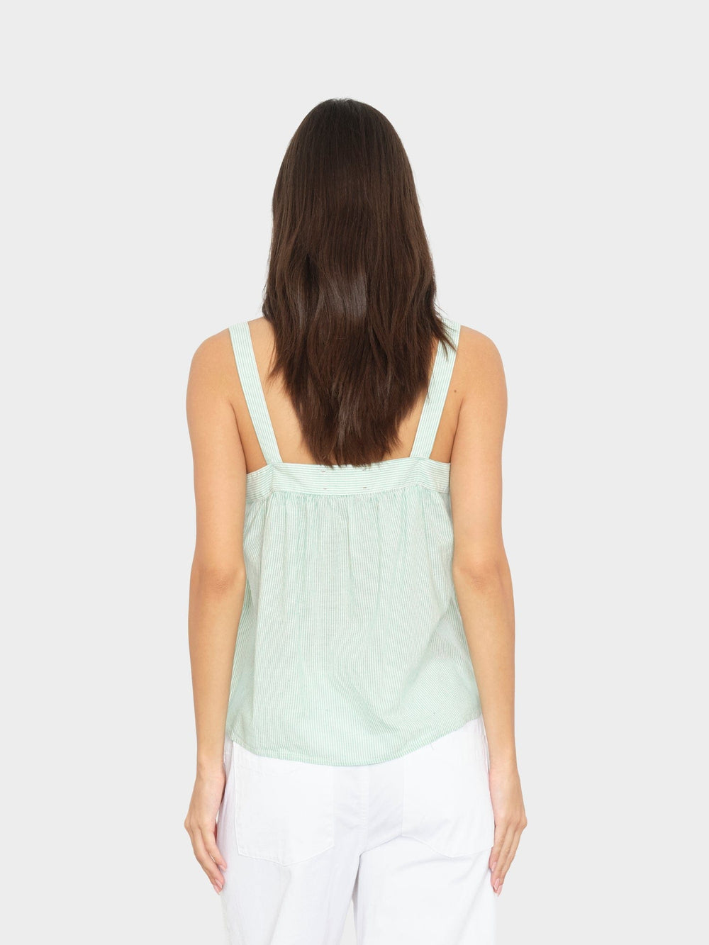 X2603 Top Fresh Mint Stripe Maryn Top Fresh Mint Stripe Maryn Top