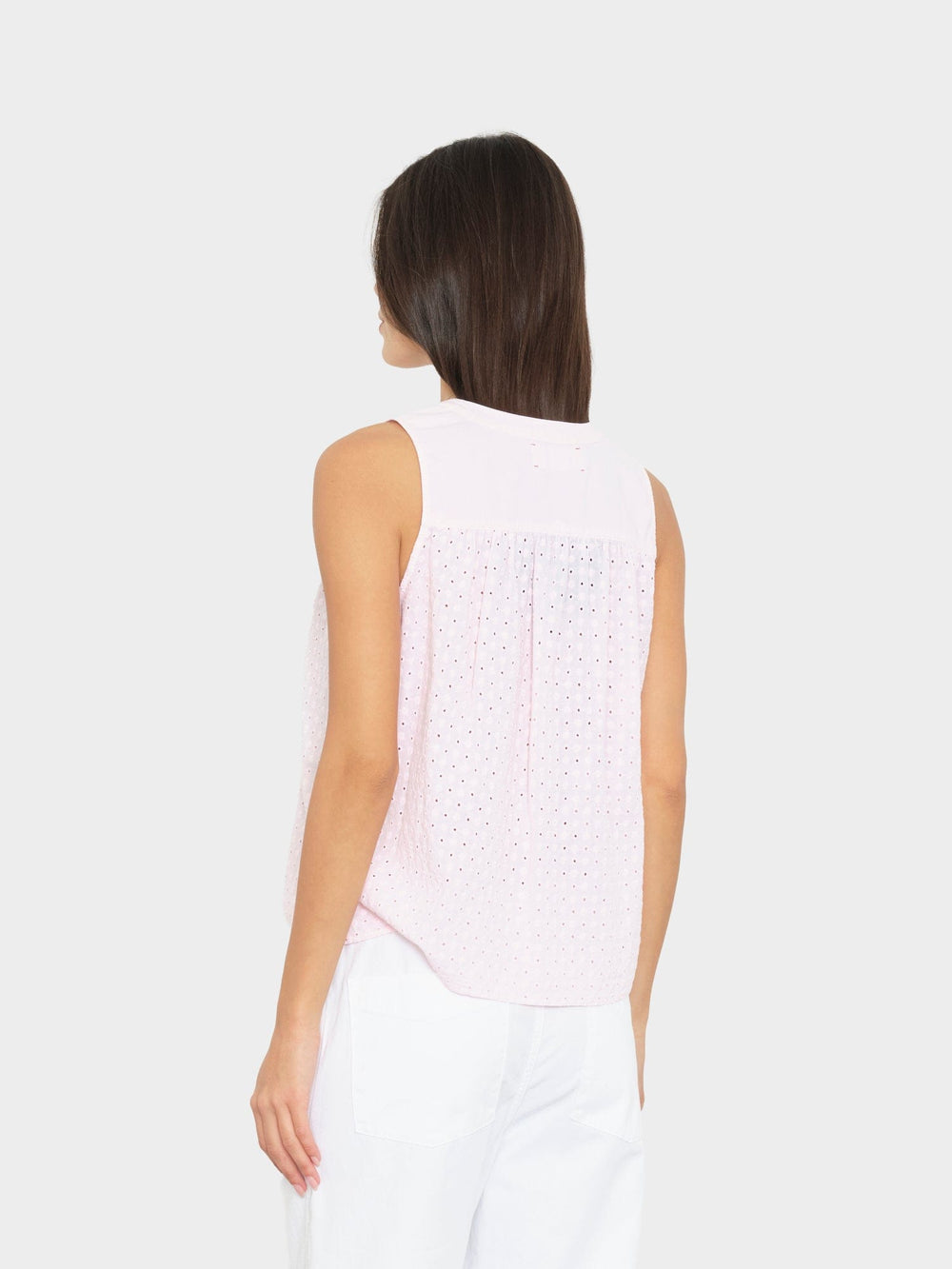 X2603 Top Pale Rose Miki Embroidered Top Pale Rose Miki Embroidered Top