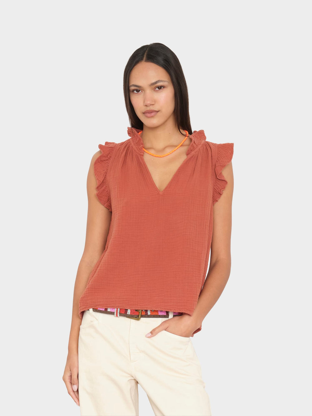X2603 Top Picante Bex Gauze Top Picante Bex Gauze Top