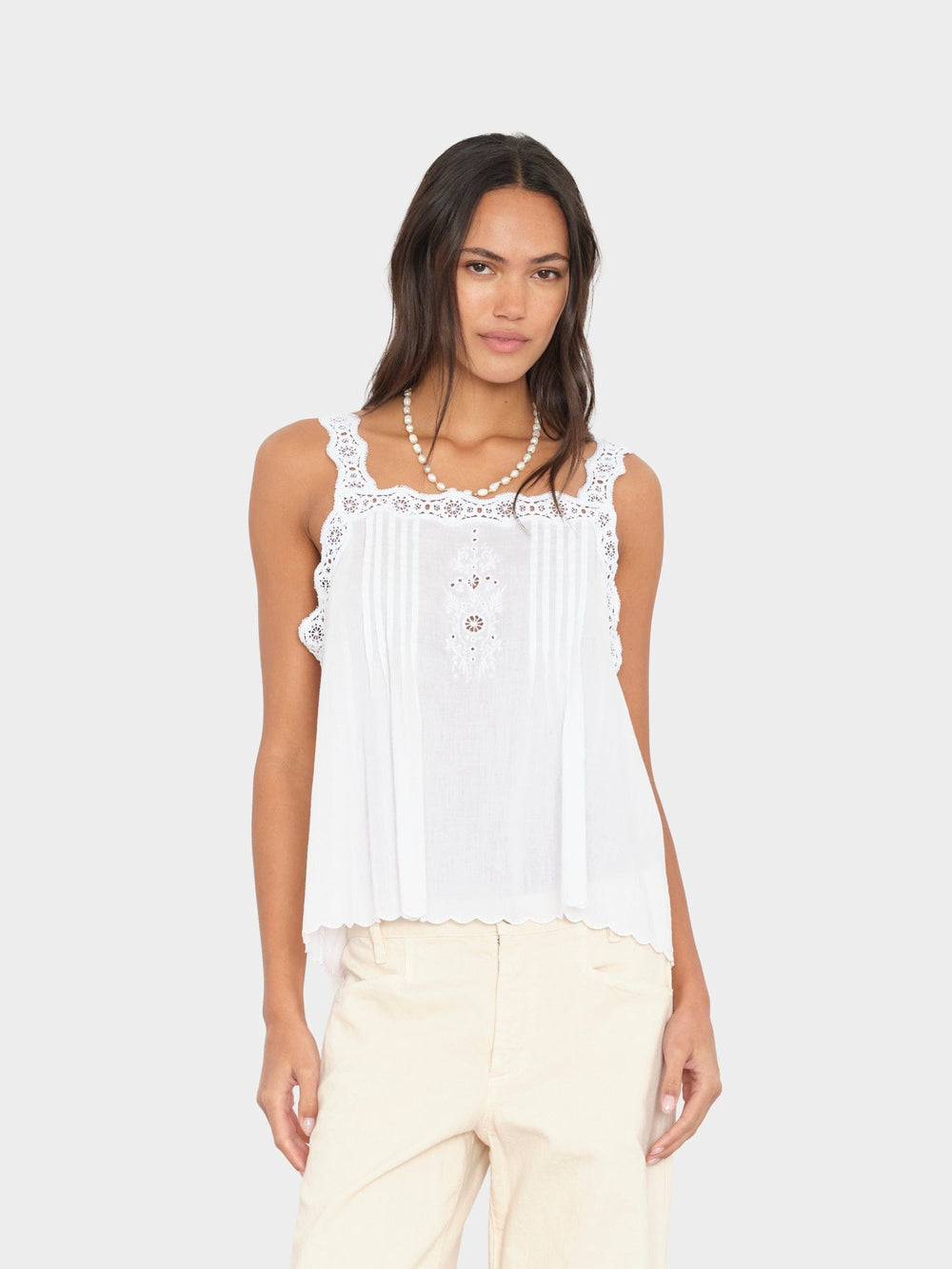 X2603 Top White Abby Top White Abby Top