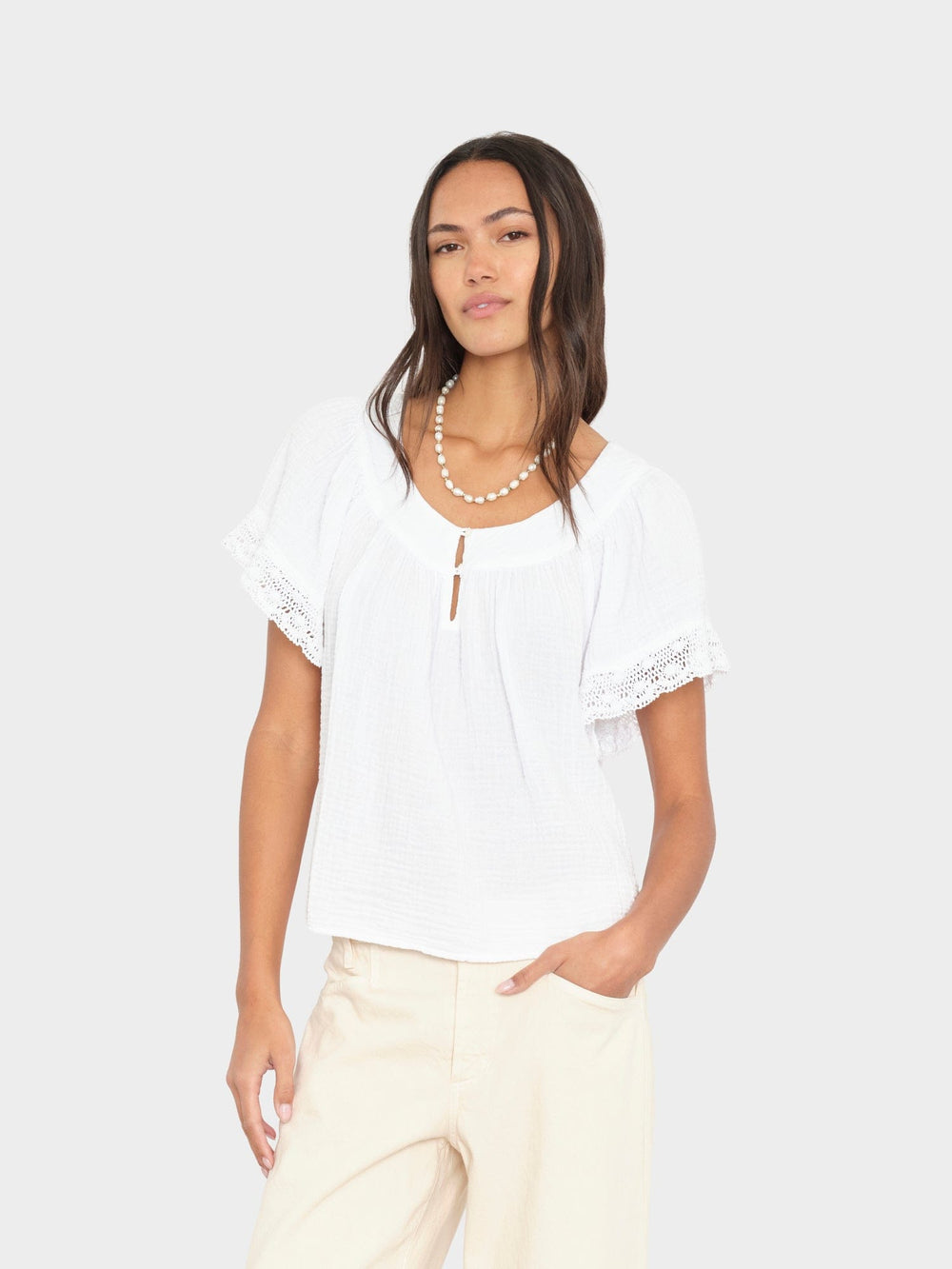 X2603 Top White Rita Top White Rita Top