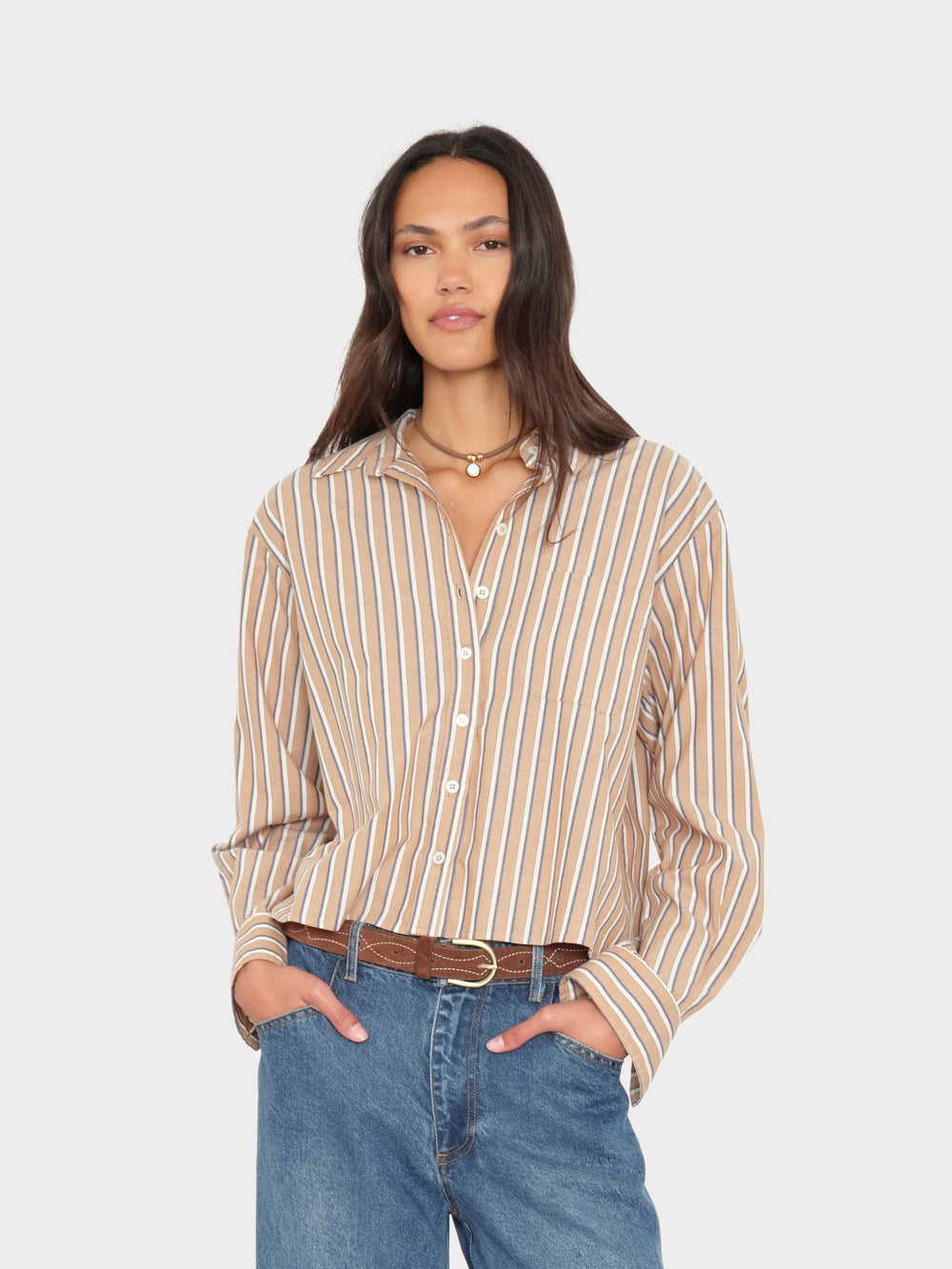 X2605 Shirt Hickory Navy Wyler Shirt Hickory Navy Wyler Shirt