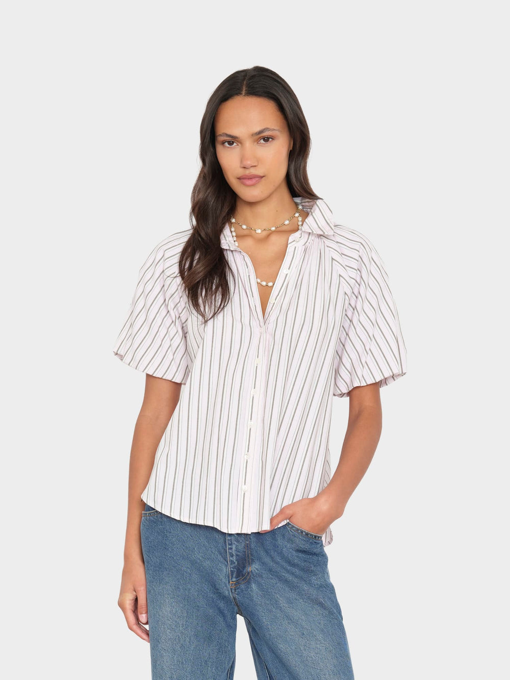X2605 Shirt Matcha Pink Lyla Shirt Matcha Pink Lyla Shirt