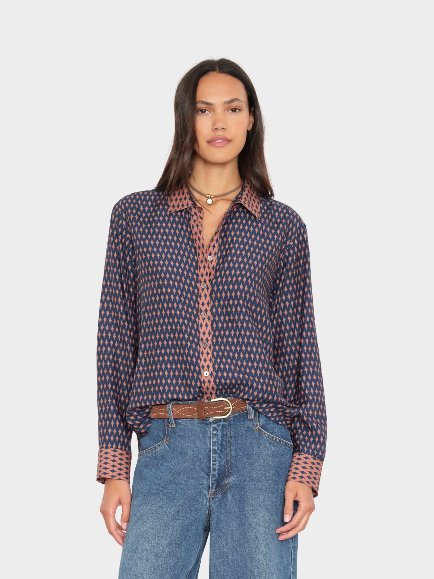 X2605 Shirt Navy Diamond Beau Shirt Navy Diamond Beau Shirt