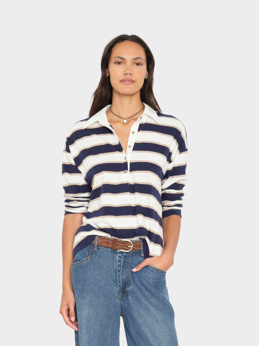 X2605 Tee Navy Crescent Troy Tee Navy Crescent Troy Tee
