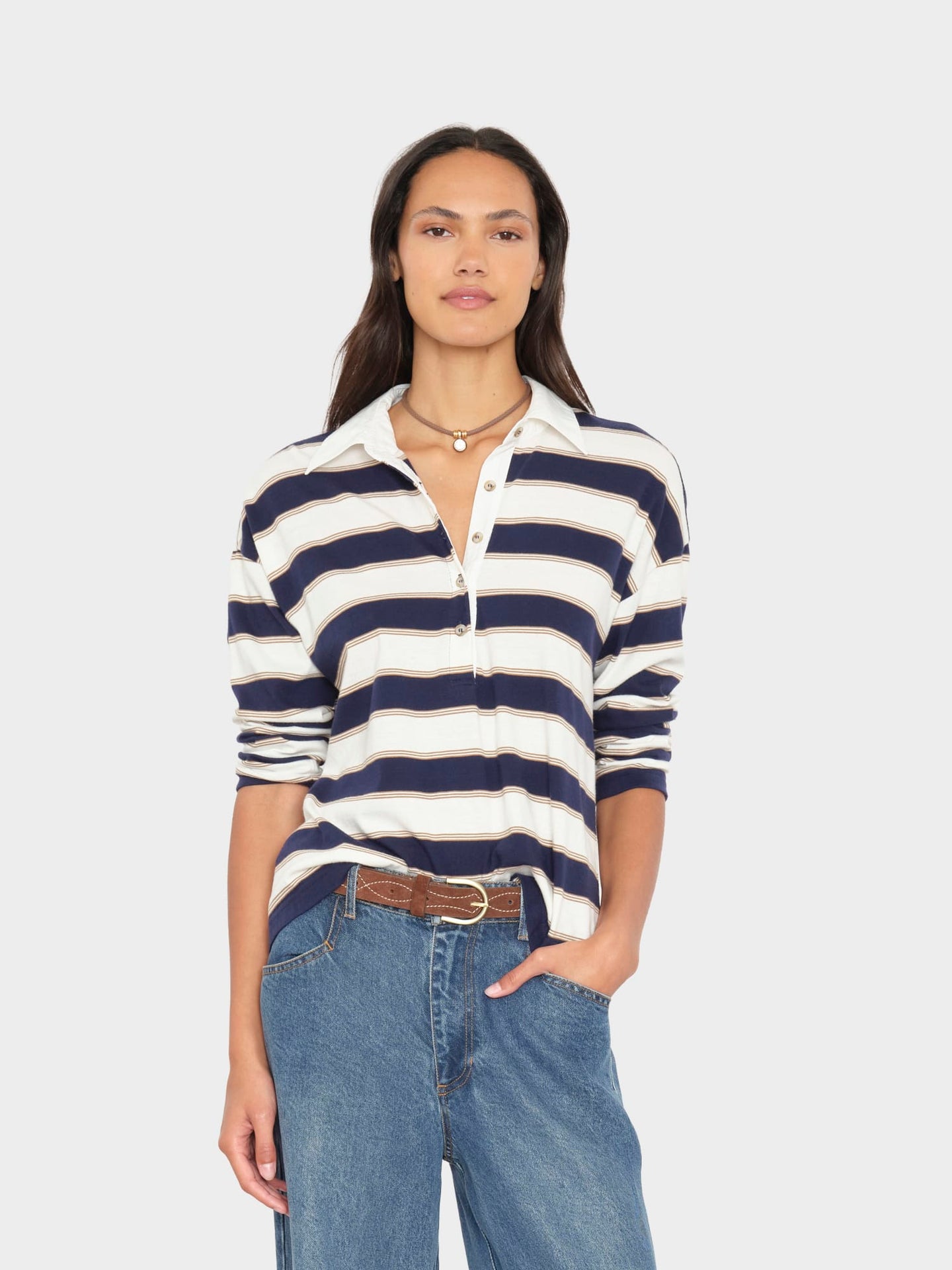 X2605 Tee Navy Crescent Troy Tee Navy Crescent Troy Tee