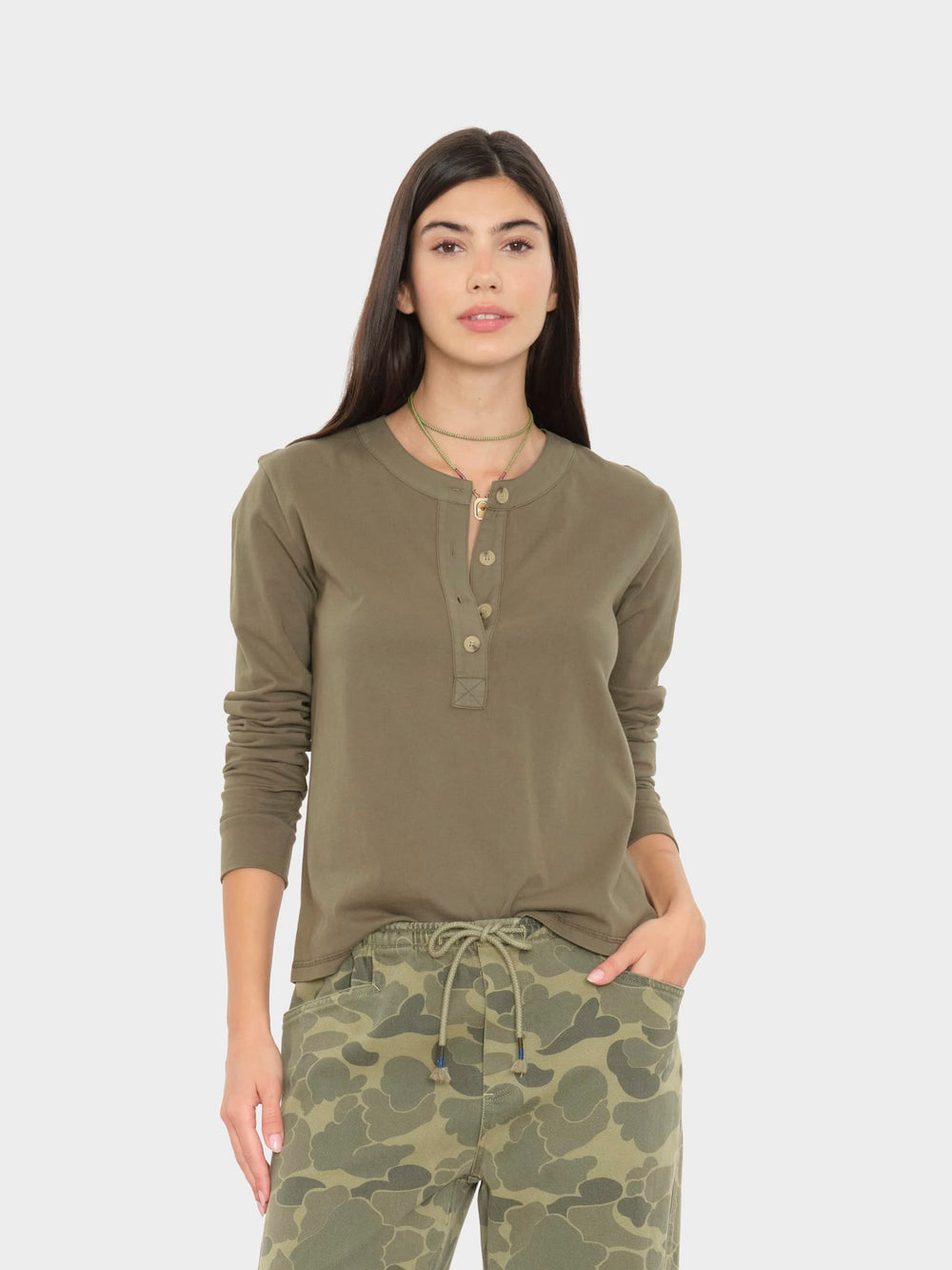 X2605 Top Dusty Moss Lucas Top Dusty Moss Lucas Top