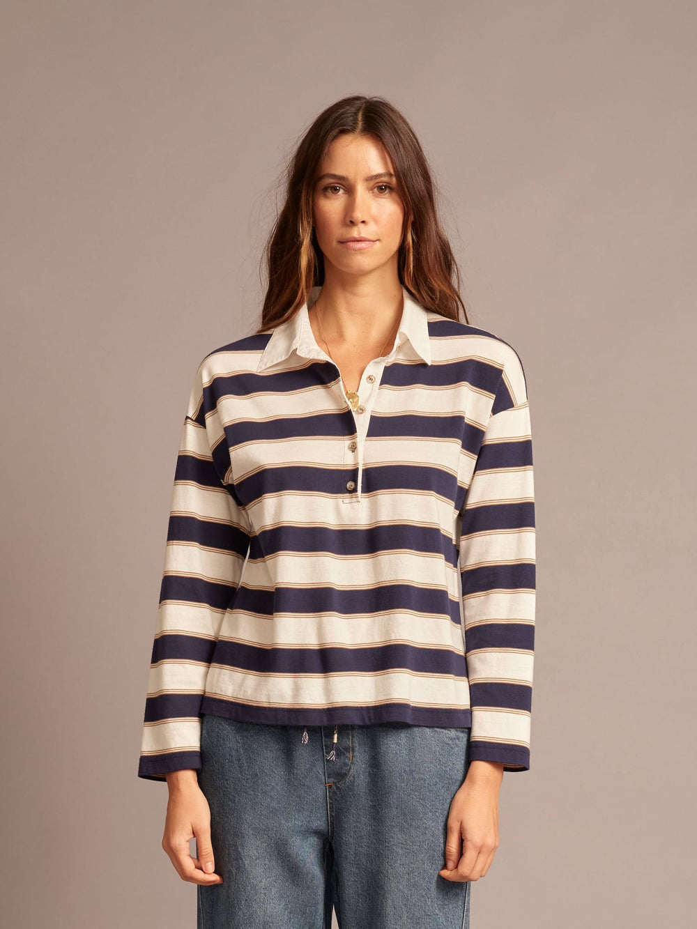 X2605 Top Navy Crescent Troy Top Navy Crescent Troy Top