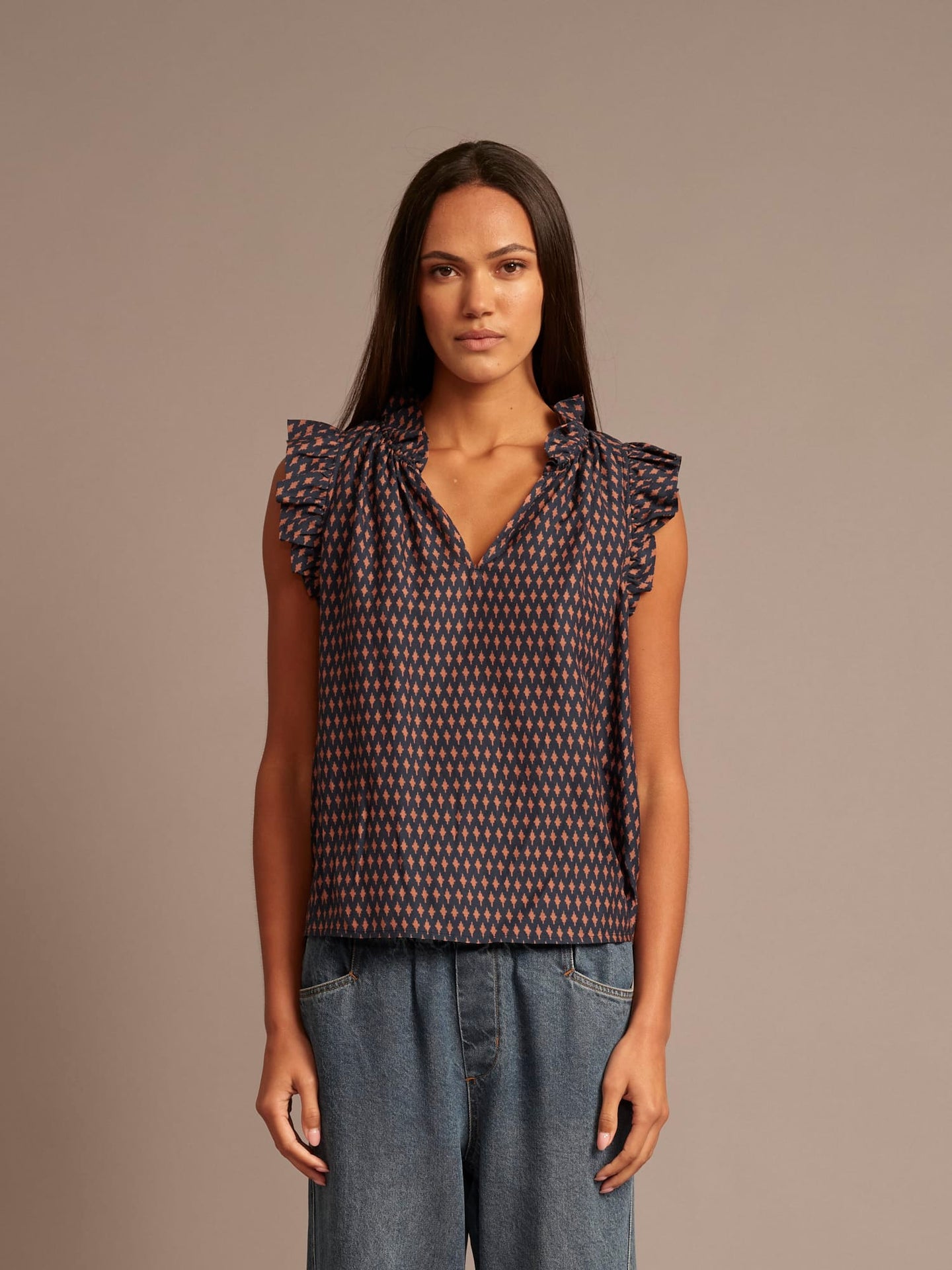 X2605 Top Navy Diamond Bex Top Navy Diamond Bex Top
