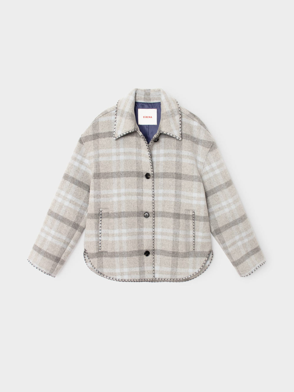 X2606 Jacket Frost Blue Plaid Dean Jacket Frost Blue Plaid Dean Jacket