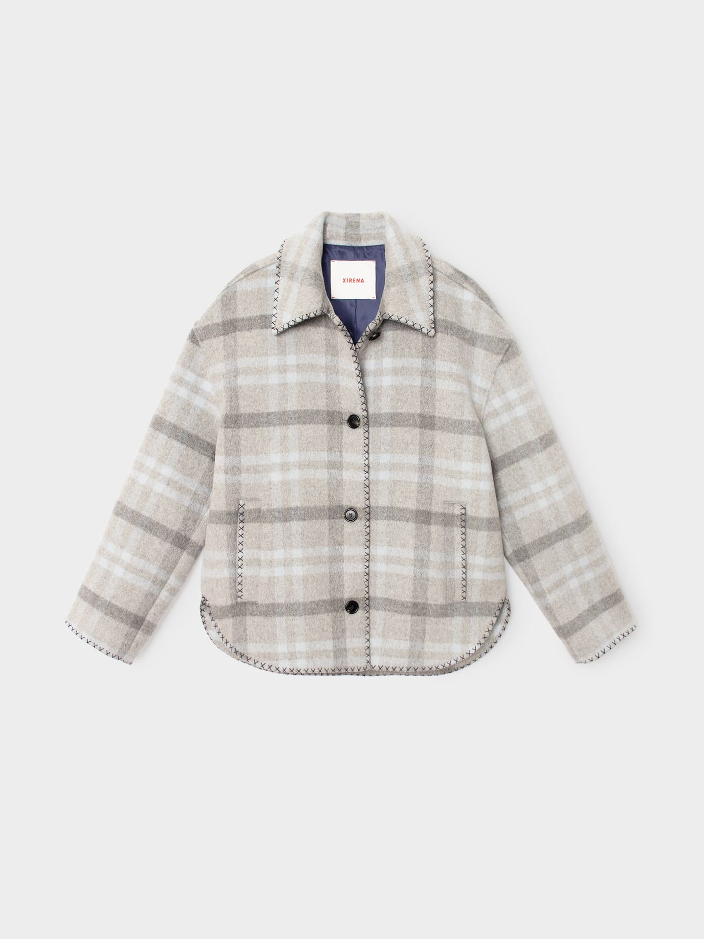 X2606 Jacket Frost Blue Plaid Dean Jacket Frost Blue Plaid Dean Jacket