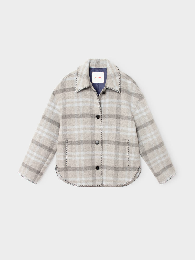 X2606 Jacket Frost Blue Plaid Dean Jacket Frost Blue Plaid Dean Jacket