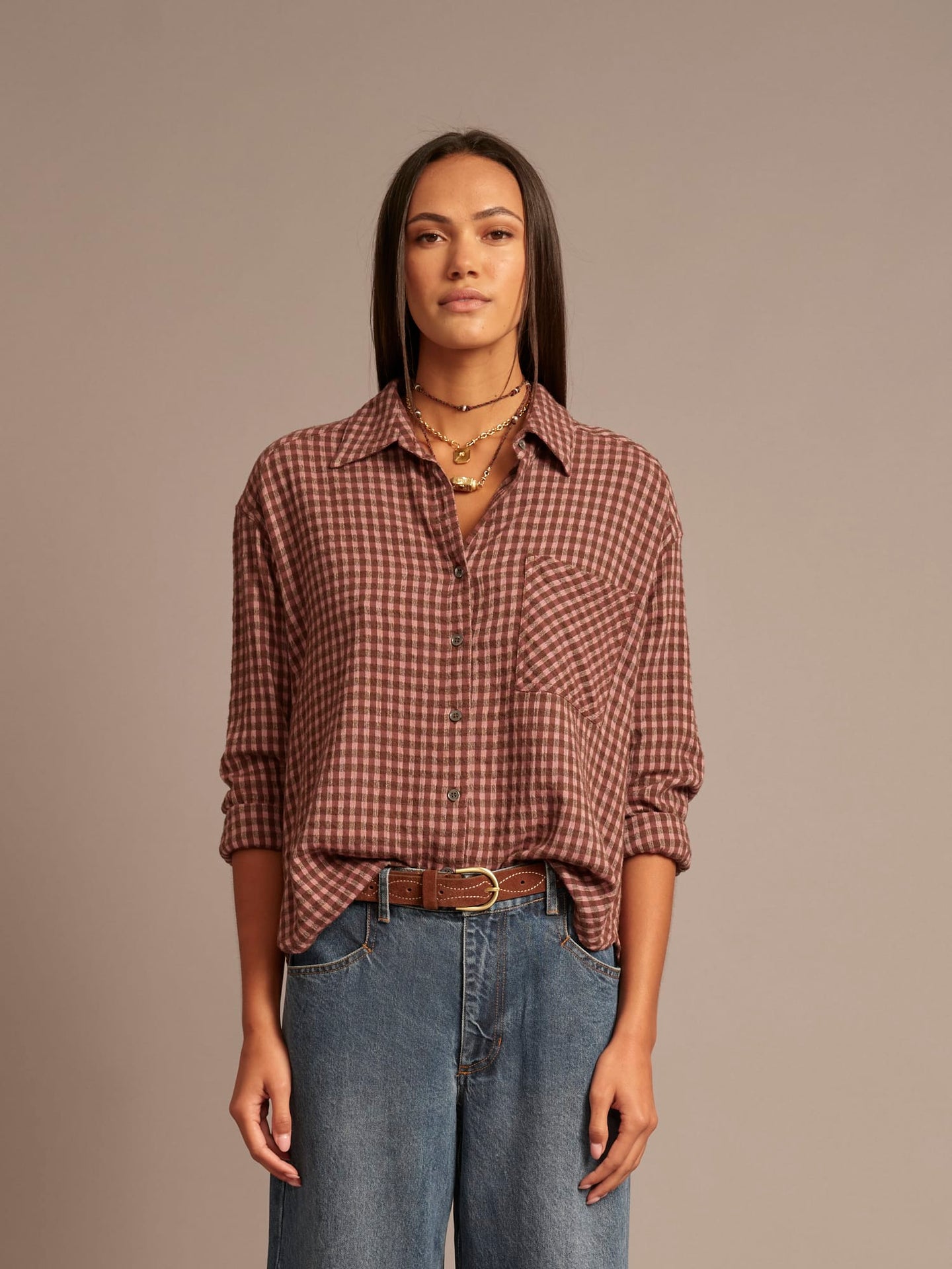 X2606 Shirt Bourbon Rose Jordy Shirt Bourbon Rose Jordy Shirt