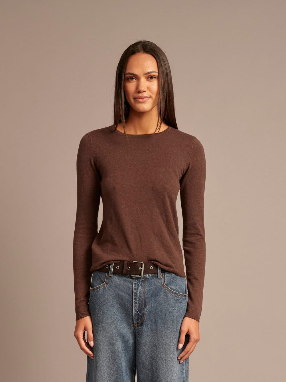 X2606 Sweater Brazil Nut Crewe Sweater Brazil Nut Crewe Sweater