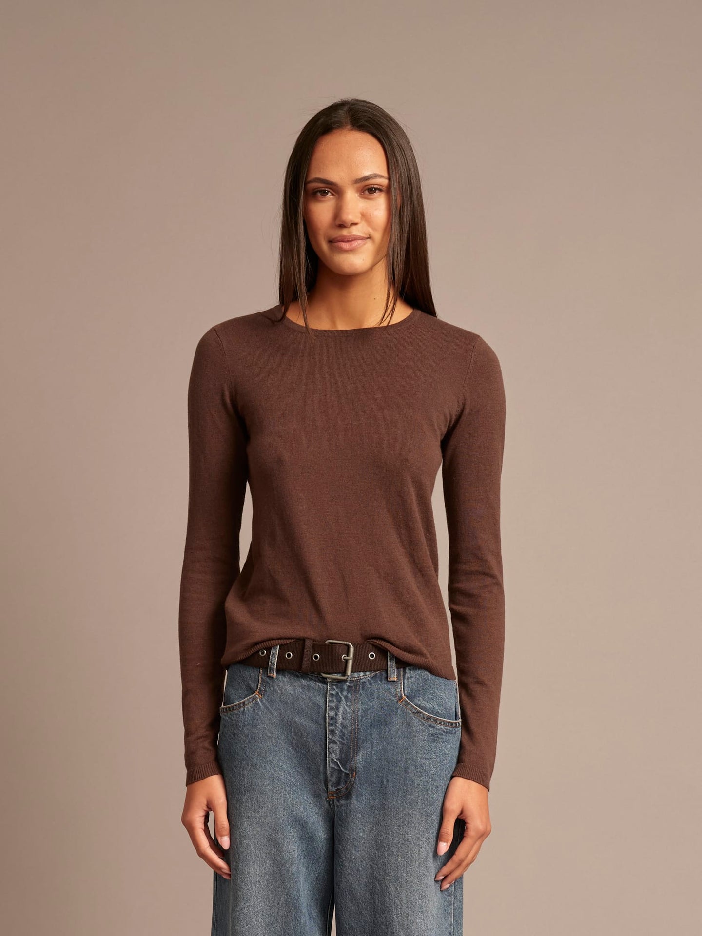 X2606 Sweater Brazil Nut Crewe Sweater Brazil Nut Crewe Sweater