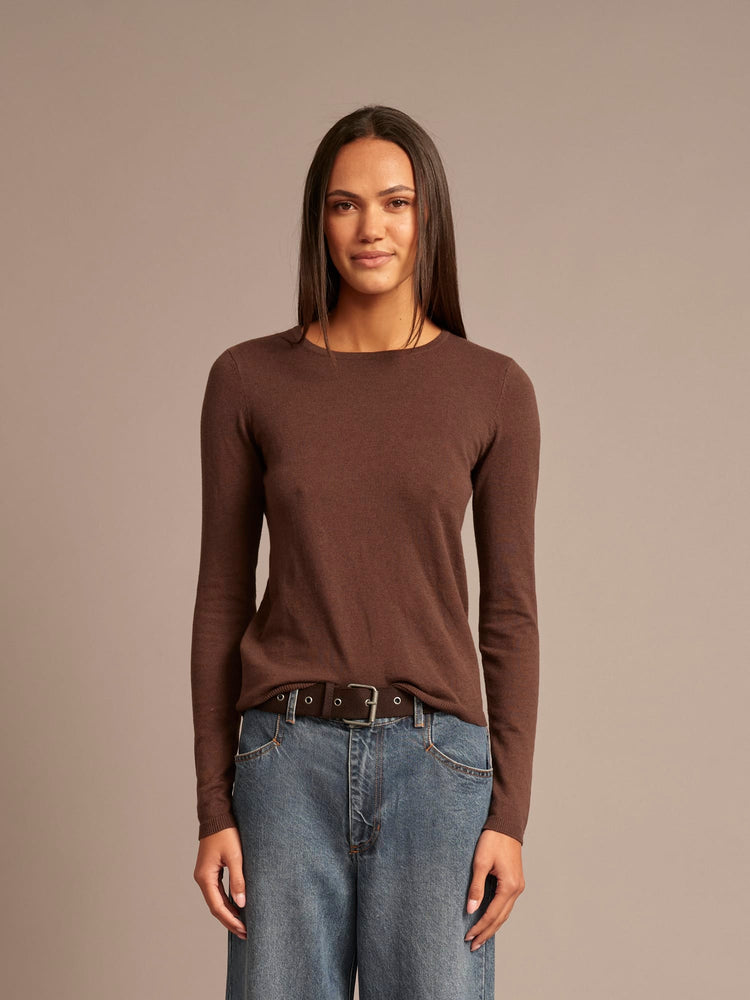 X2606 Sweater Brazil Nut Crewe Sweater Brazil Nut Crewe Sweater
