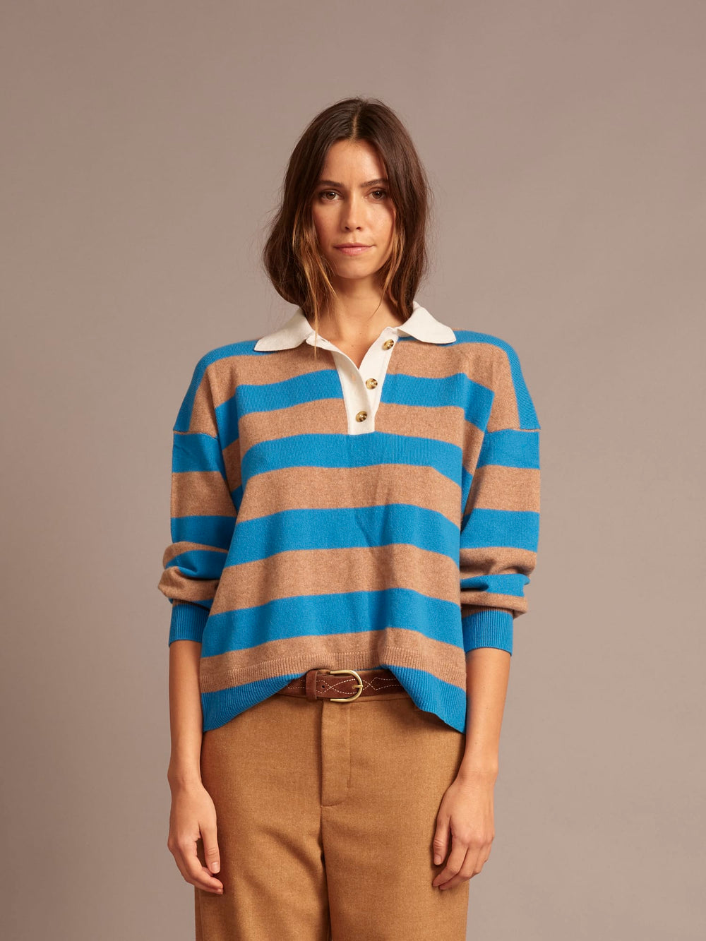 X2606 Sweater Cobalt Sand Braxton Sweater Cobalt Sand Braxton Sweater