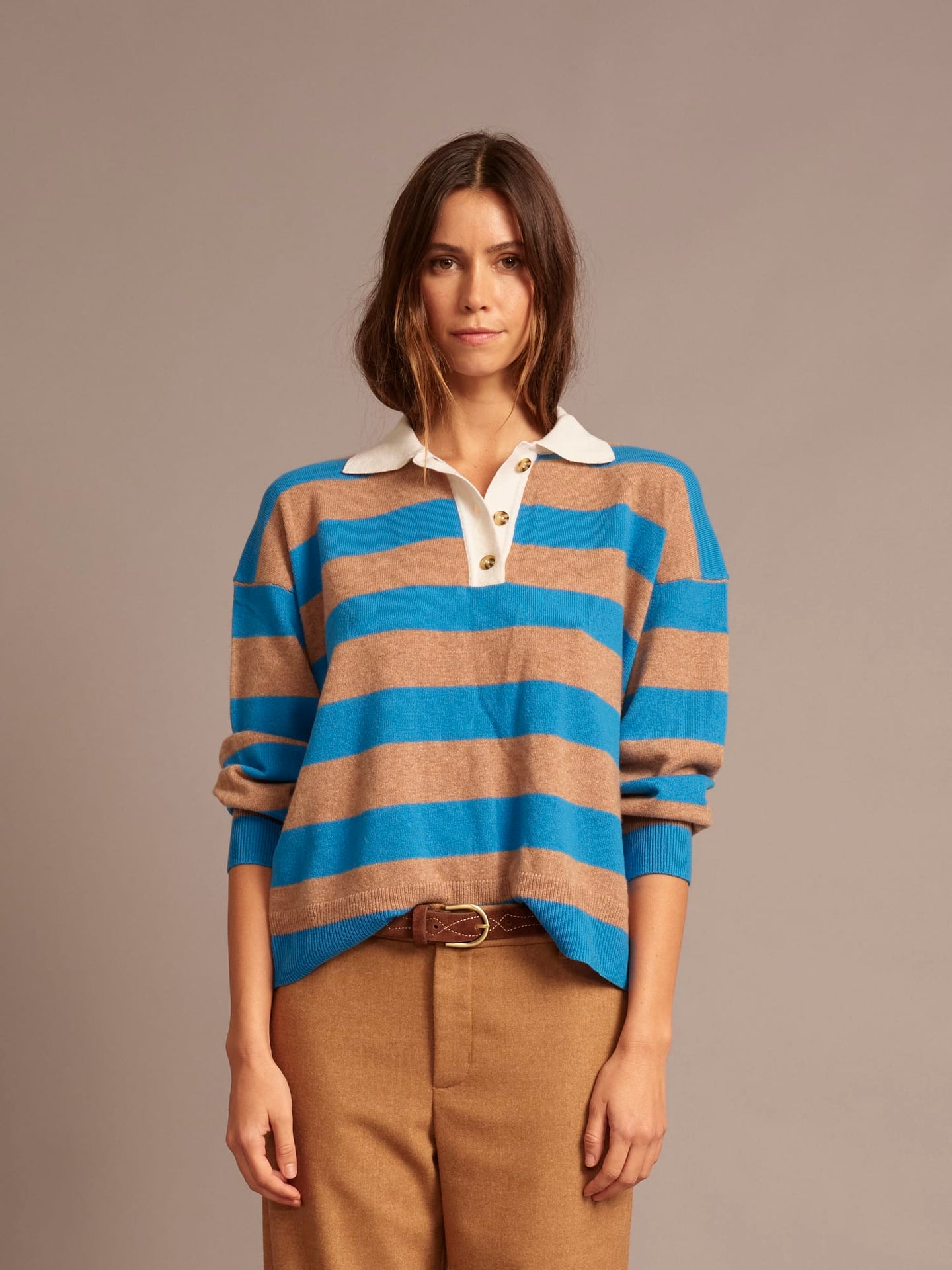 X2606 Sweater Cobalt Sand Braxton Sweater Cobalt Sand Braxton Sweater