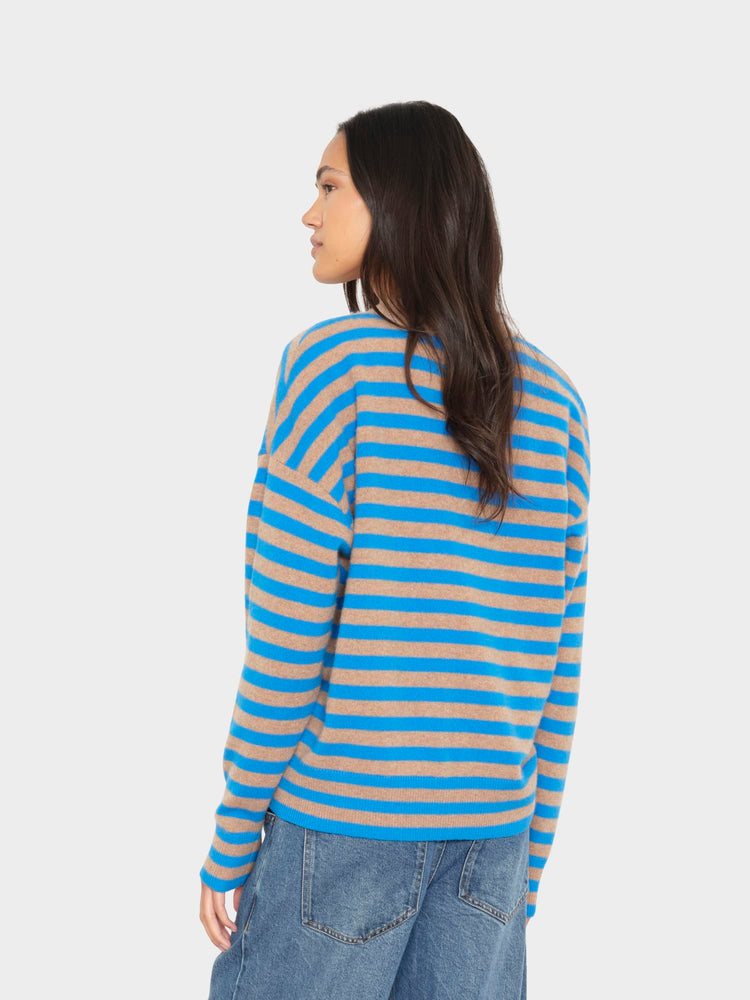 X2606 Sweater Cobalt Sand Estelle Cardigan Cobalt Sand Estelle Cardigan