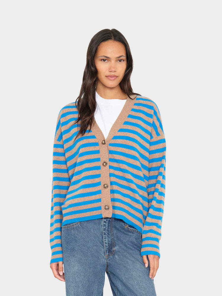 X2606 Sweater Cobalt Sand Estelle Cardigan Cobalt Sand Estelle Cardigan