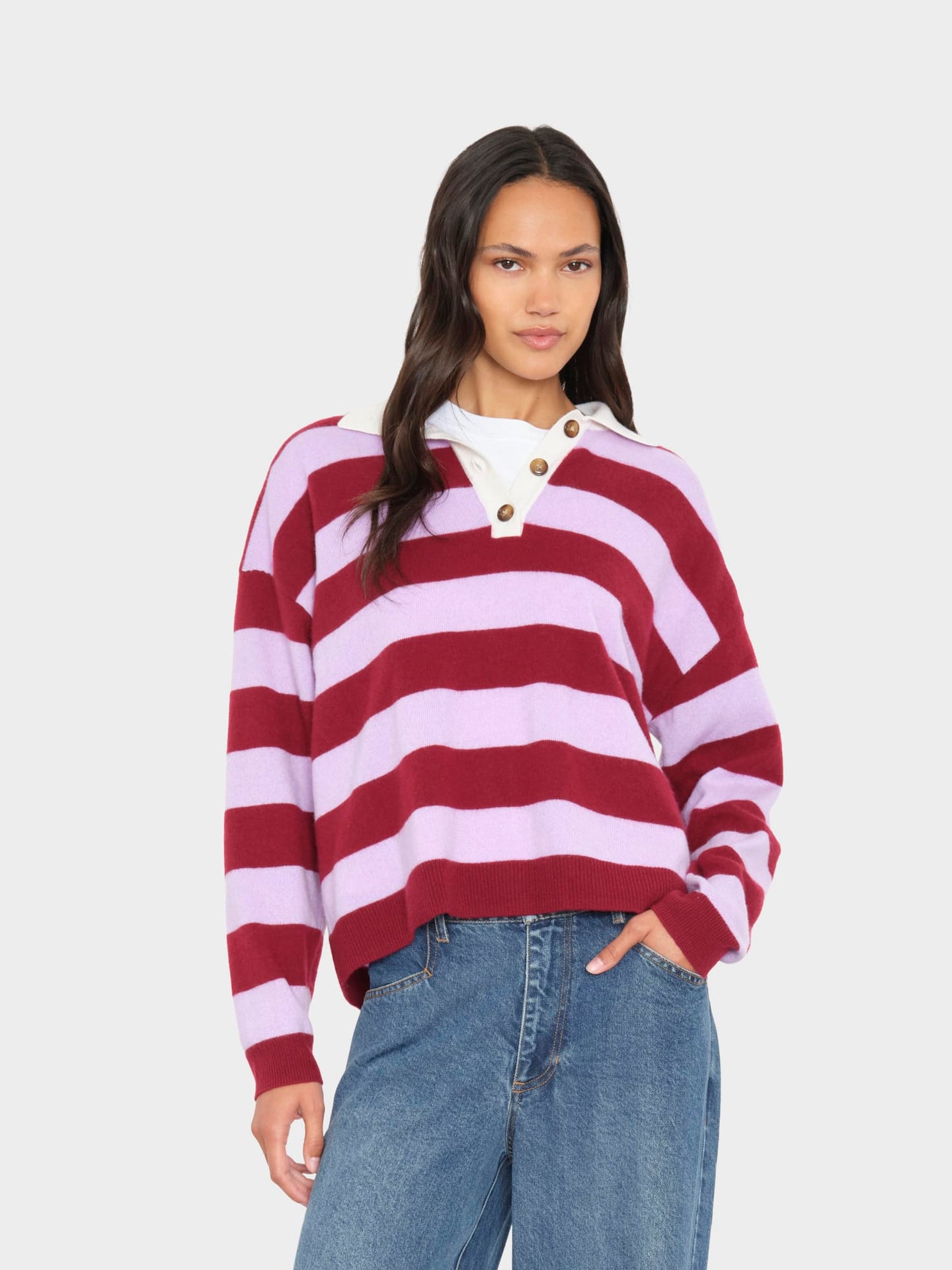 X2606 Sweater Garnet Petal Braxton Sweater Garnet Petal Braxton Sweater