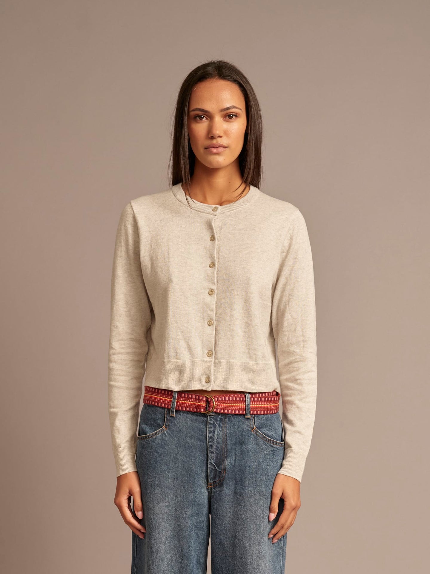 X2606 Sweater Silver Smoke Calder Cardigan Silver Smoke Calder Cardigan