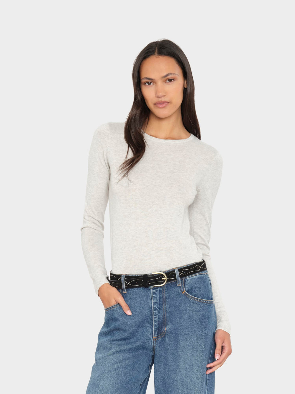X2606 Sweater Silver Smoke Crewe Sweater Silver Smoke Crewe Sweater
