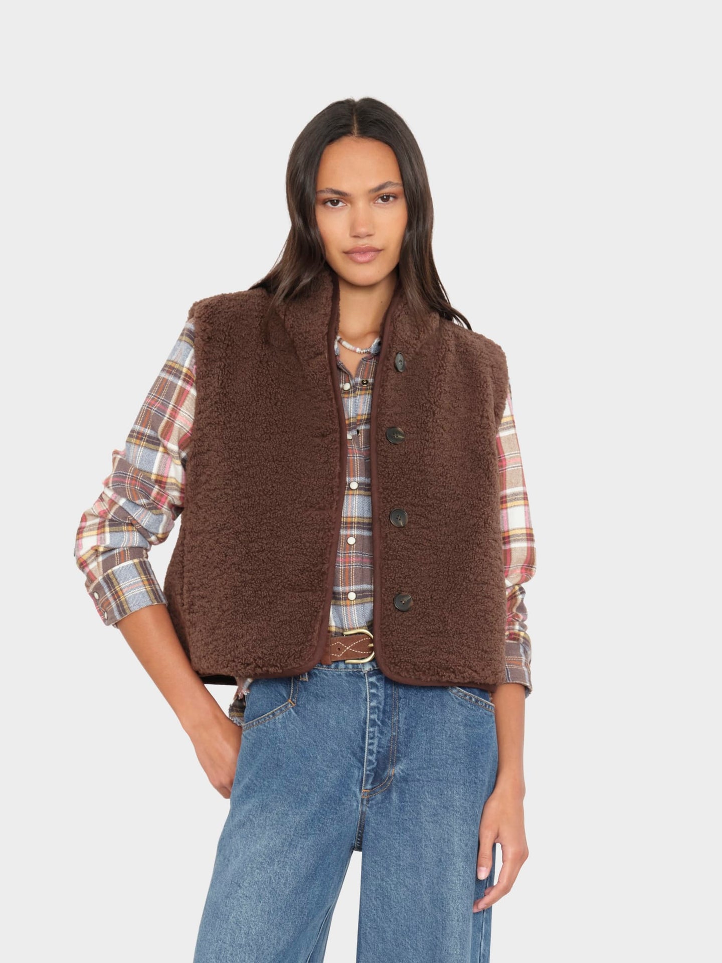 X2606 Vest Chocolate Brown Kensi Vest Chocolate Brown Kensi Vest