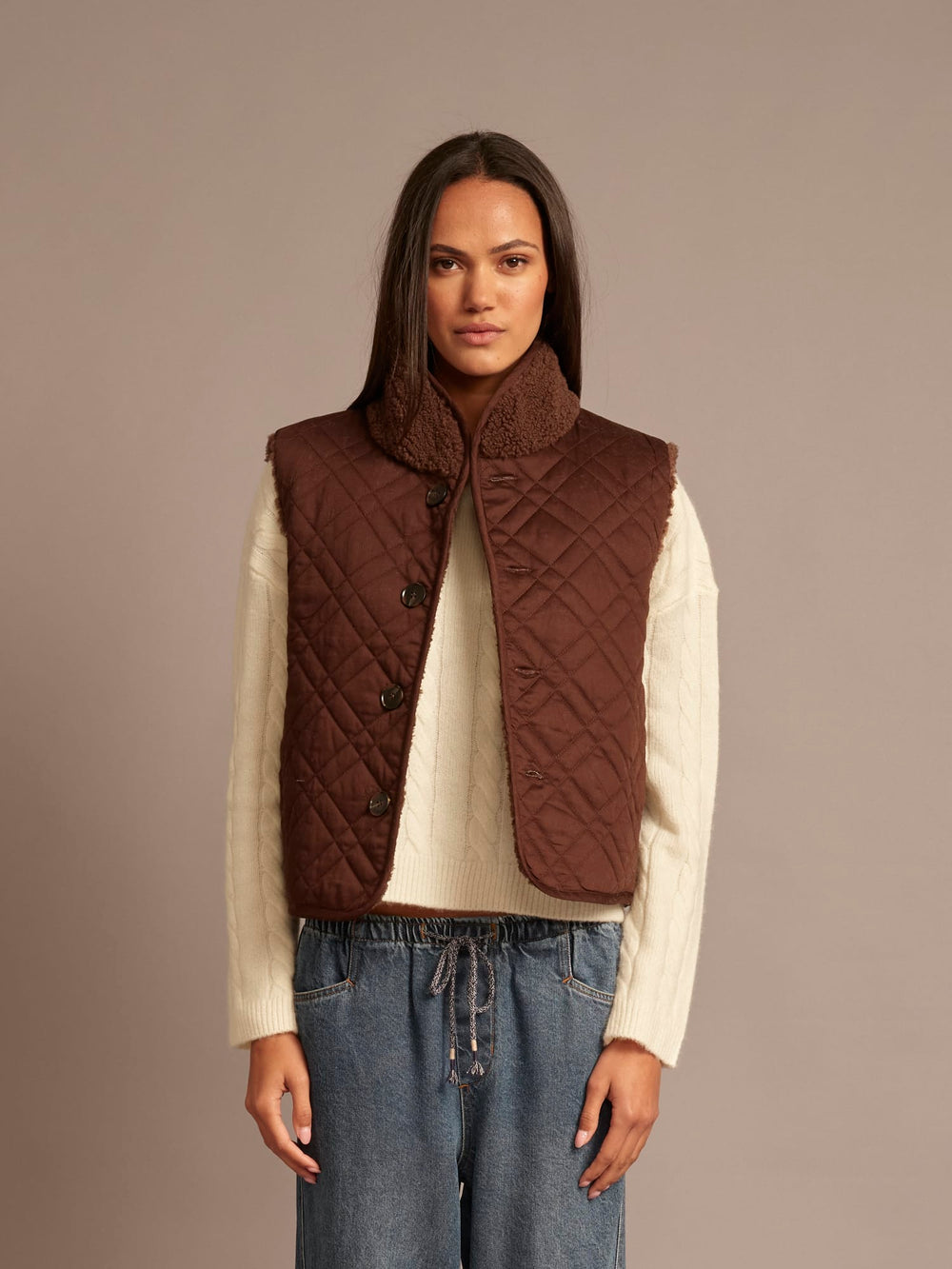 X2606 Vest Chocolate Brown Kensi Vest Chocolate Brown Kensi Vest