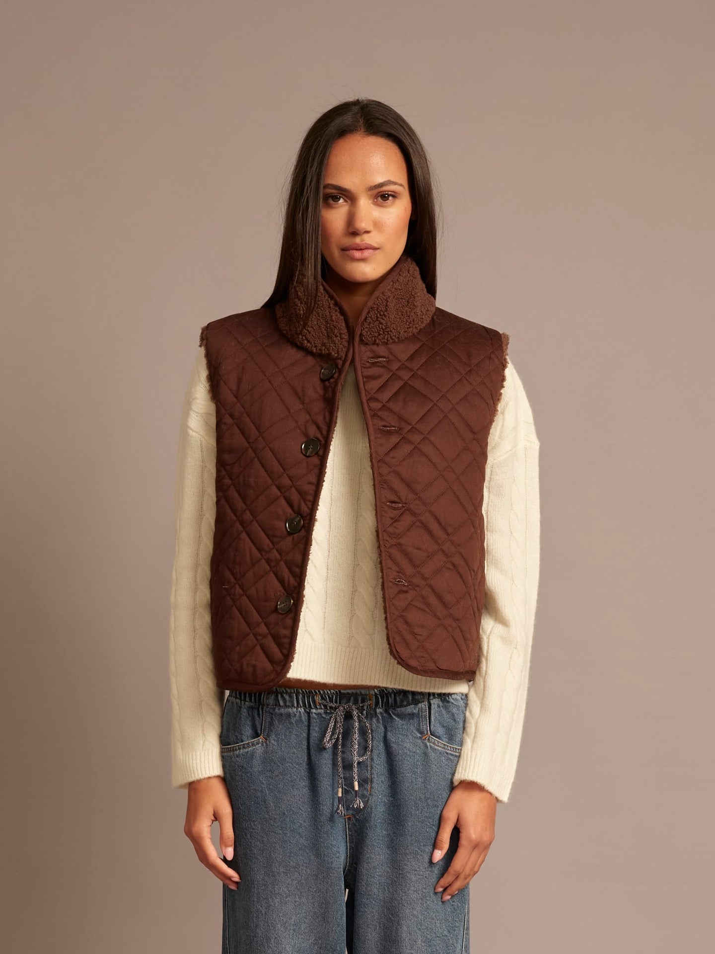 X2606 Vest Chocolate Brown Kensi Vest Chocolate Brown Kensi Vest