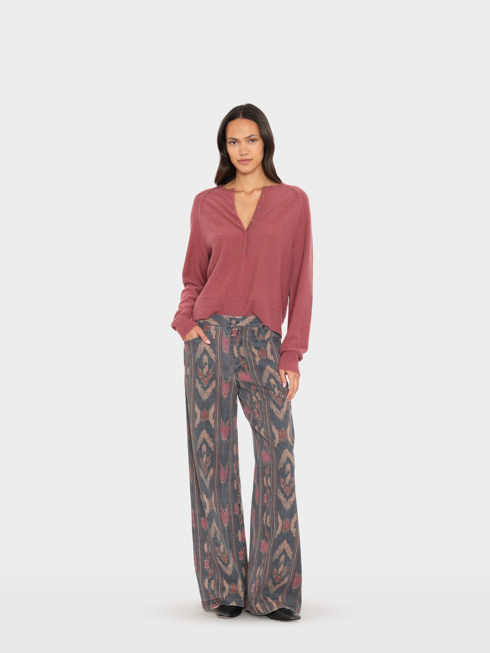 X2607 Pant Black Ikat Nixon Denim Pant Black Ikat Nixon Denim Pant