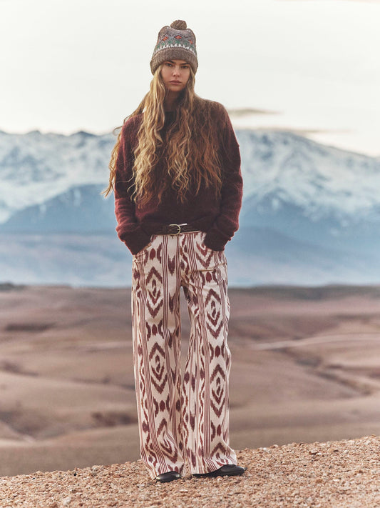 X2607 Pant Ivory Ikat Nixon Denim Pant Ivory Ikat Nixon Denim Pant