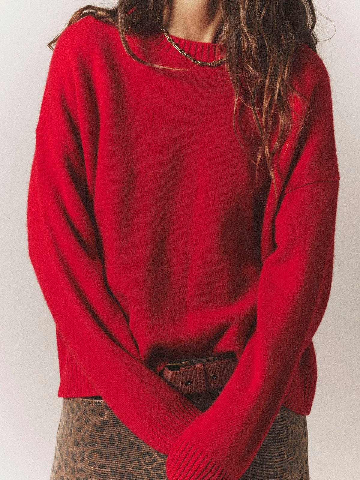 X2607 Sweater Apple Red Lela Sweater Apple Red Lela Sweater