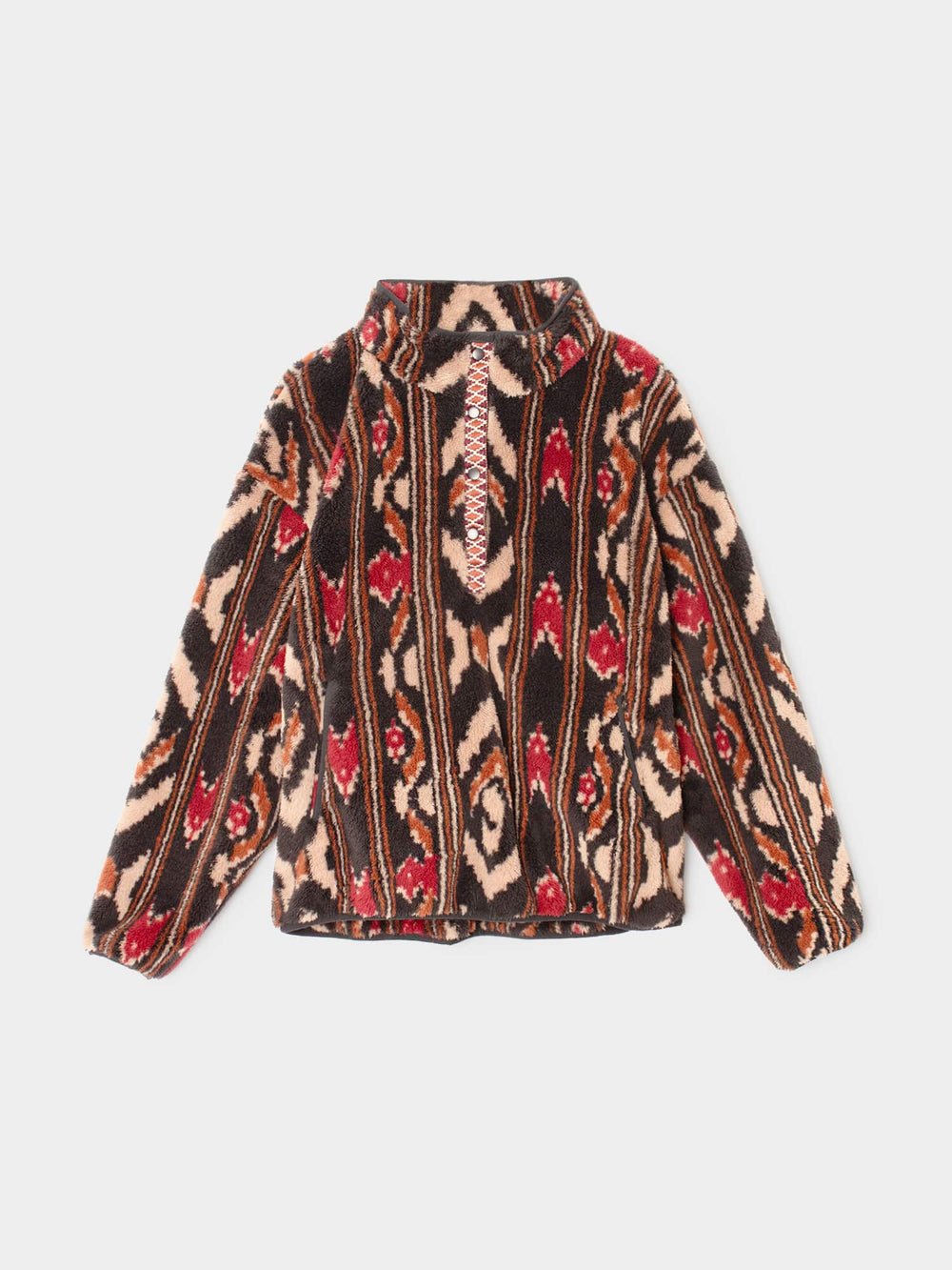 X2607 Sweater Black Ikat Ridge Pullover Black Ikat Ridge Pullover