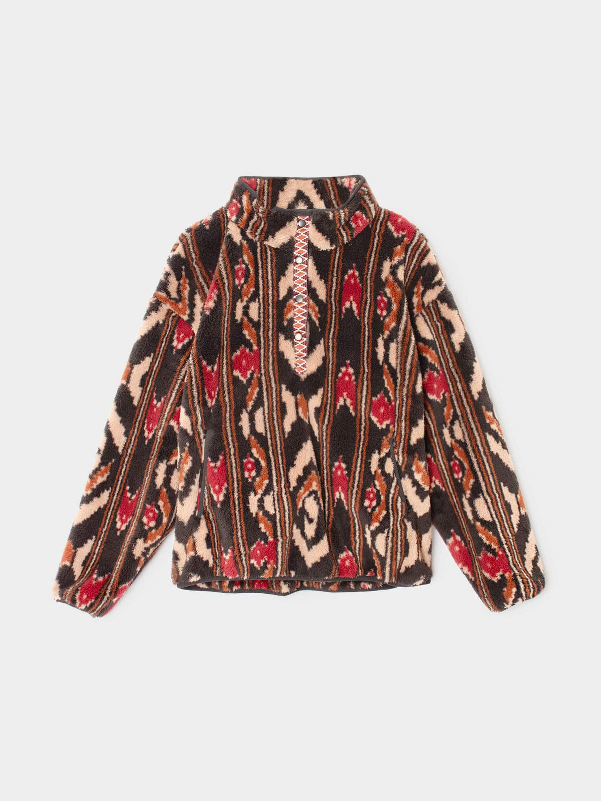 X2607 Sweater Black Ikat Ridge Pullover Black Ikat Ridge Pullover