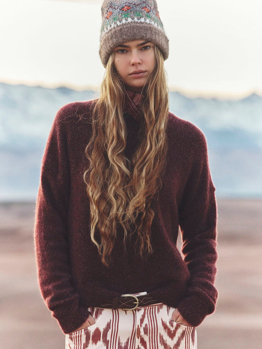 X2607 Sweater Brick Fire Lela Sweater Brick Fire Lela Sweater