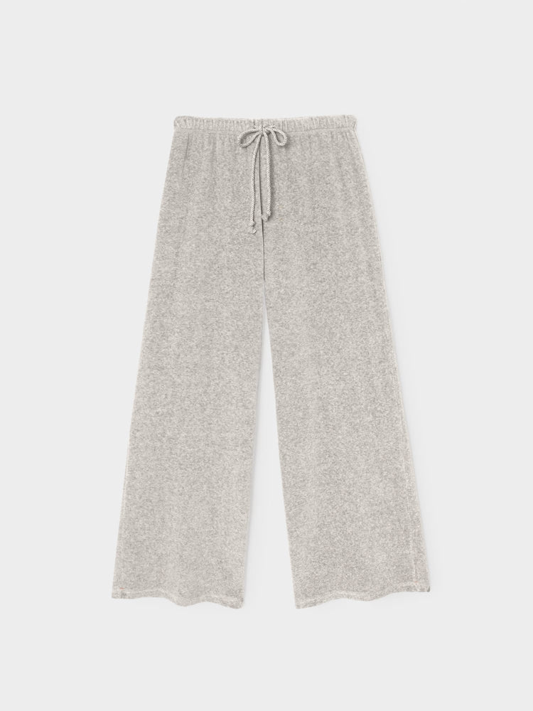 X2607 Sweatpant Heather Grey Manon Velour Pant Heather Grey Manon Velour Pant