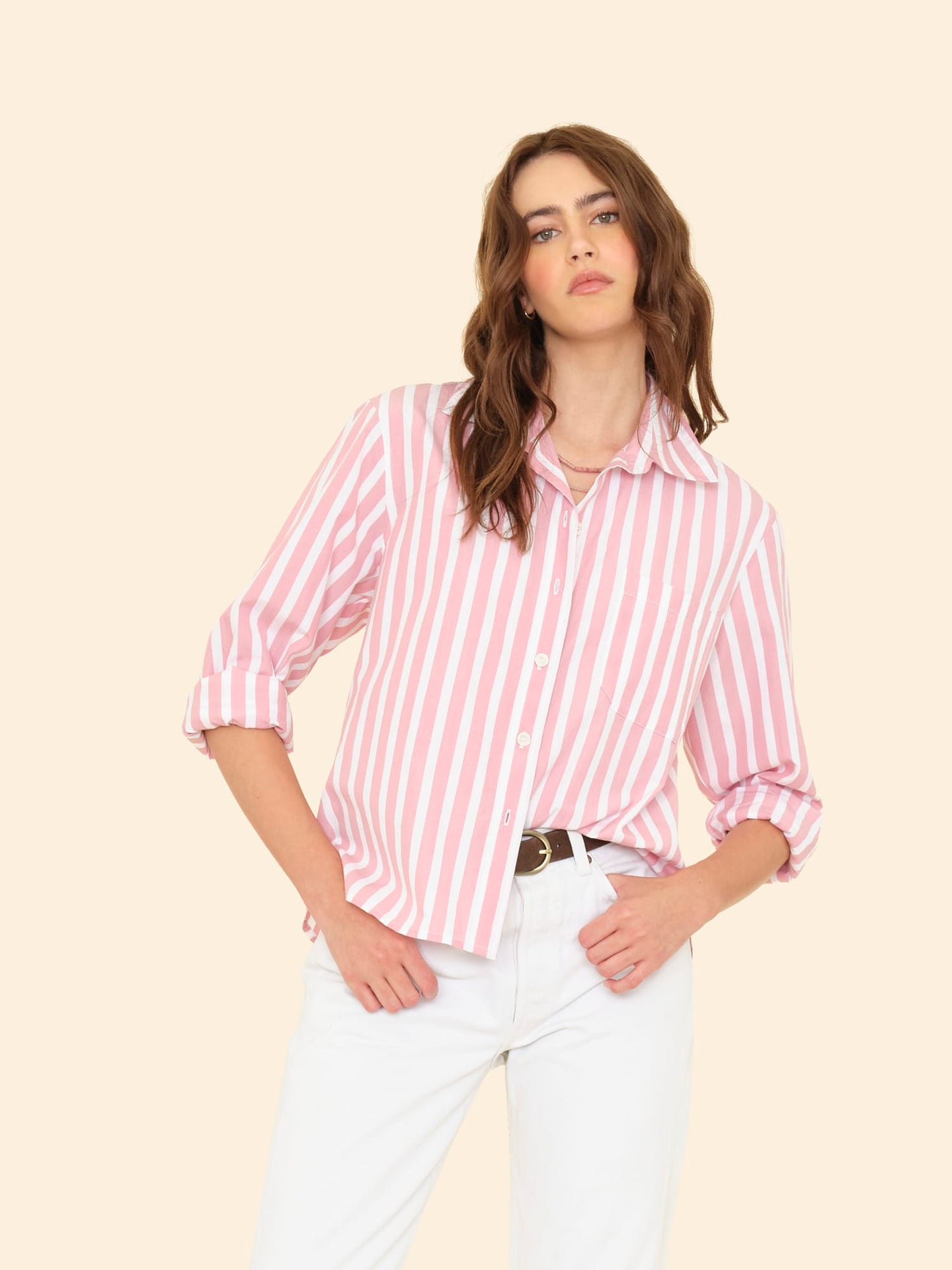 X26AS Shirt Rosebud Stripe Monroe Shirt Rosebud Stripe Monroe Shirt