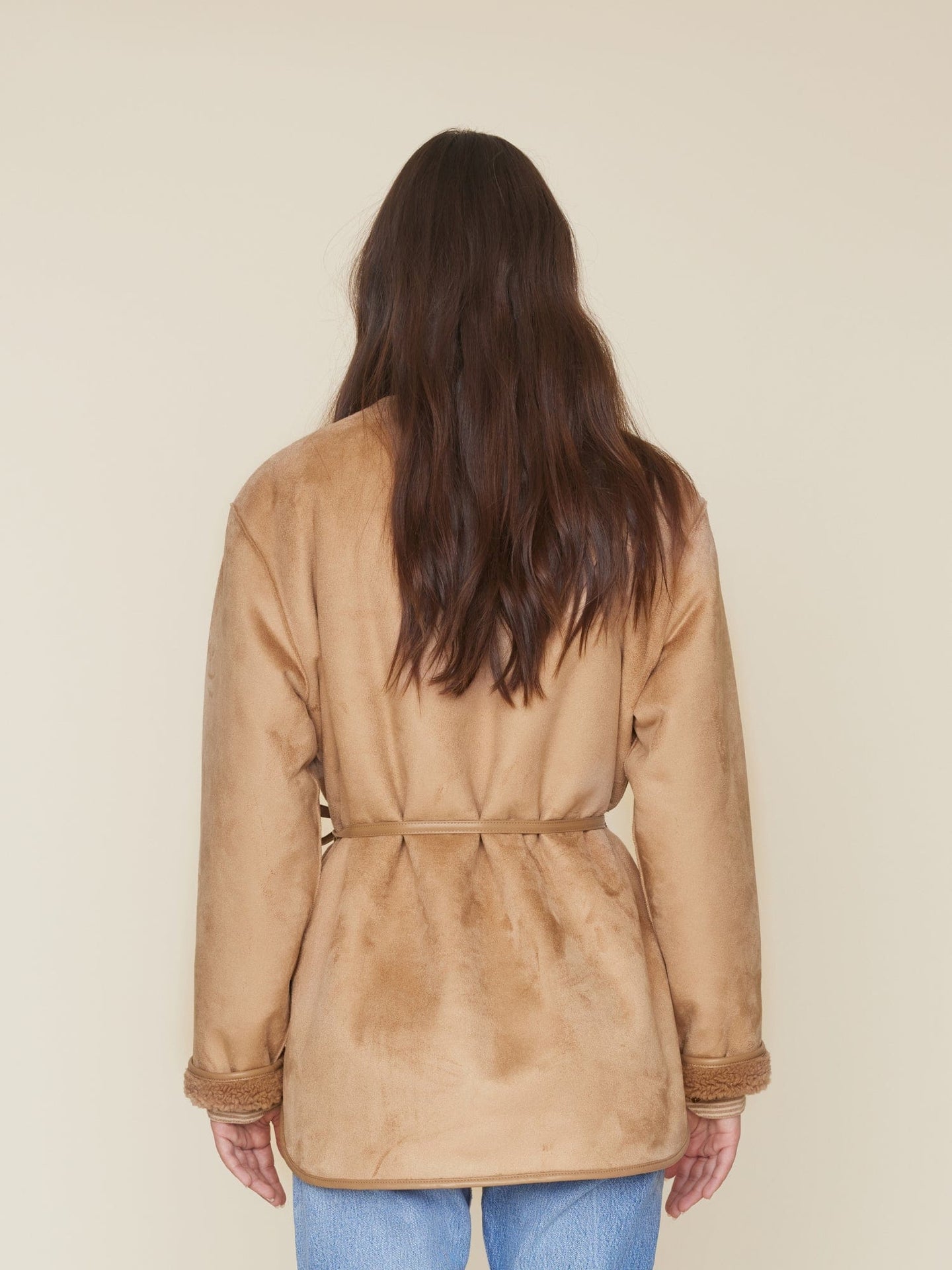 Xirena Coat Driftwood Sinclair Suede Coat