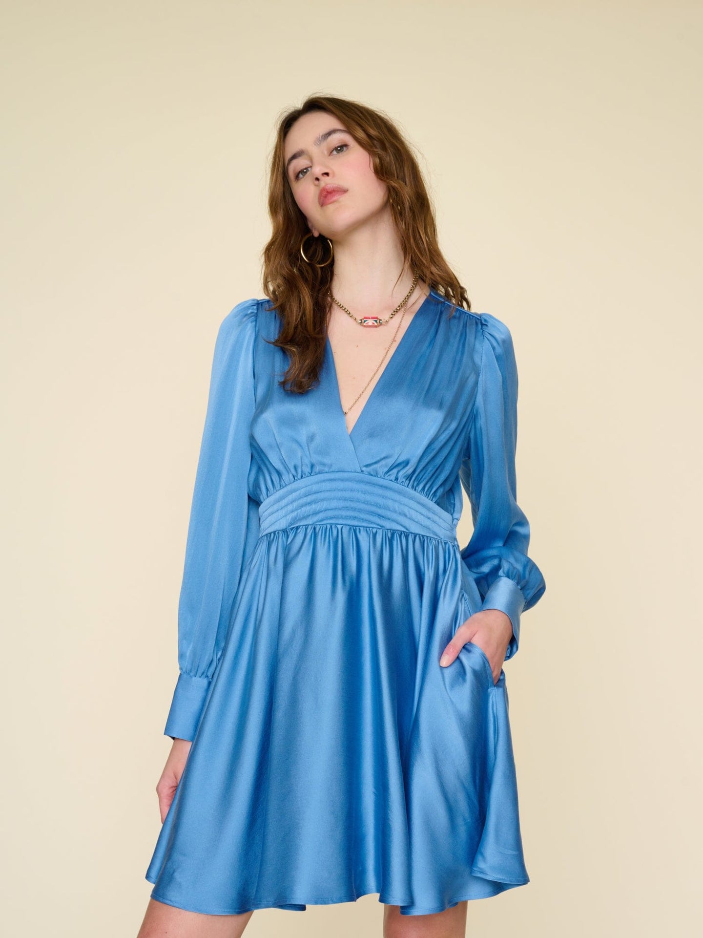 Xirena Dress Blue Pearl Cosima Dress
