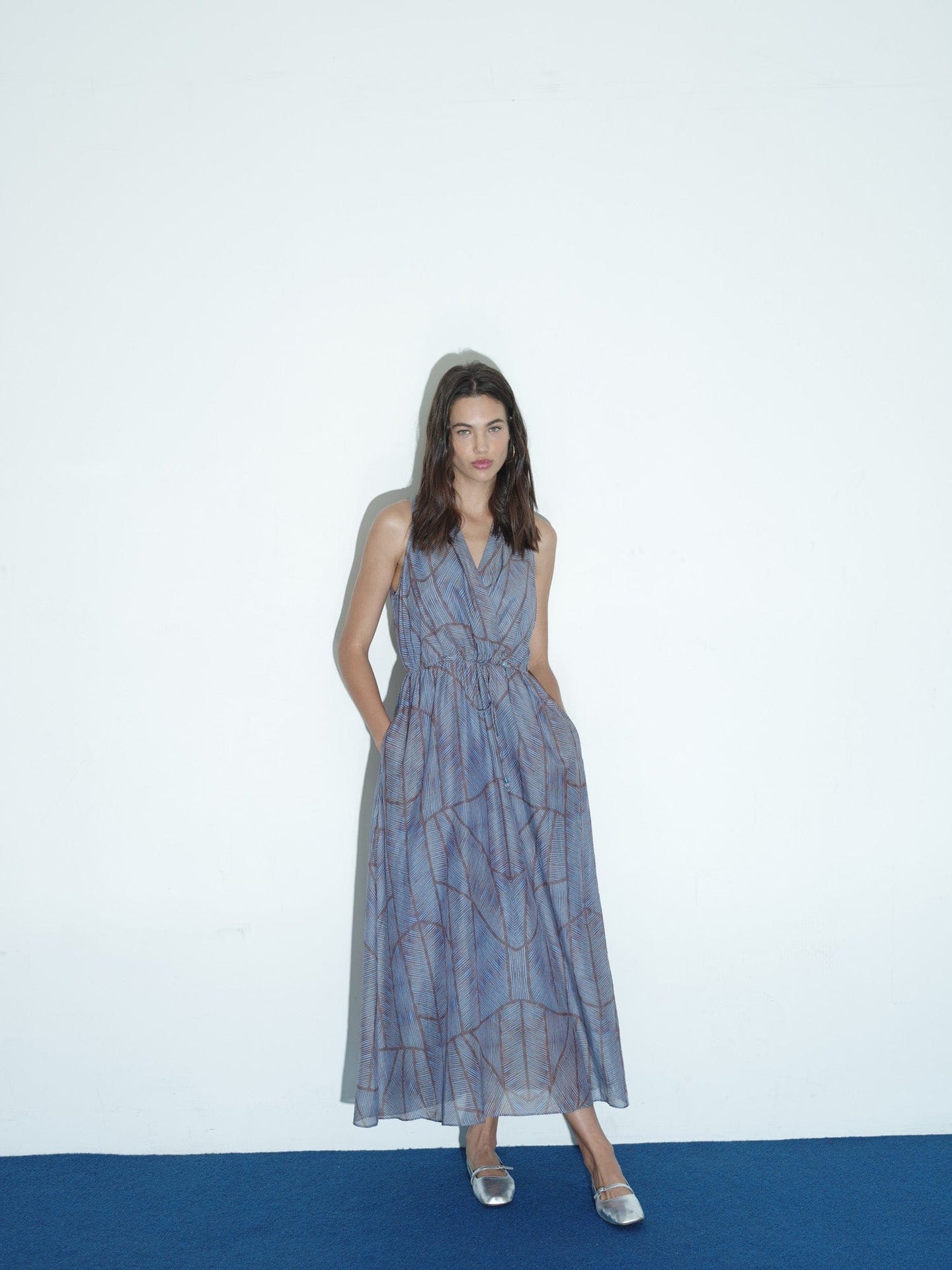Xirena Dress Cyan Geode Darby Dress