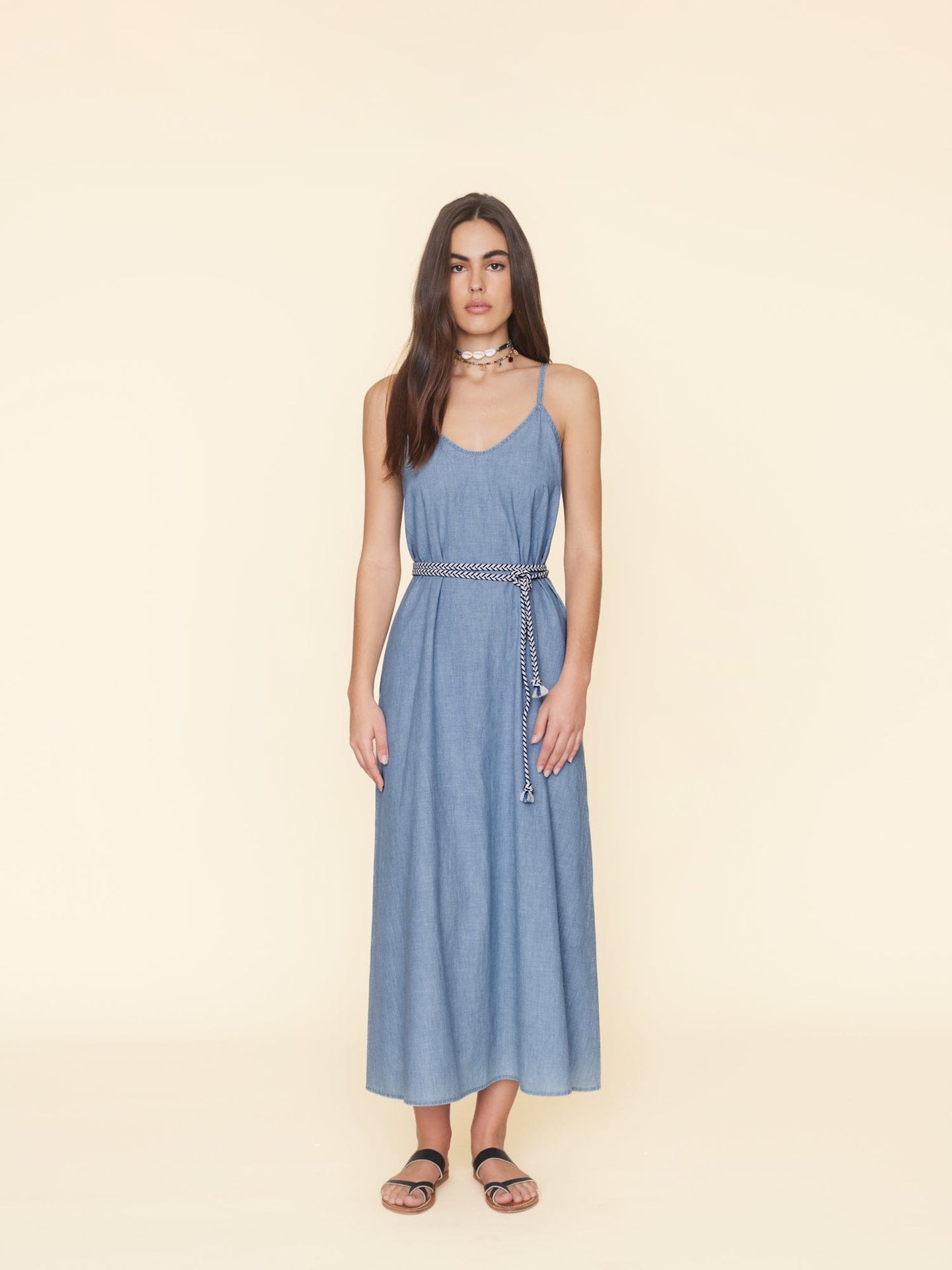 Dusty Blue Teague Dress