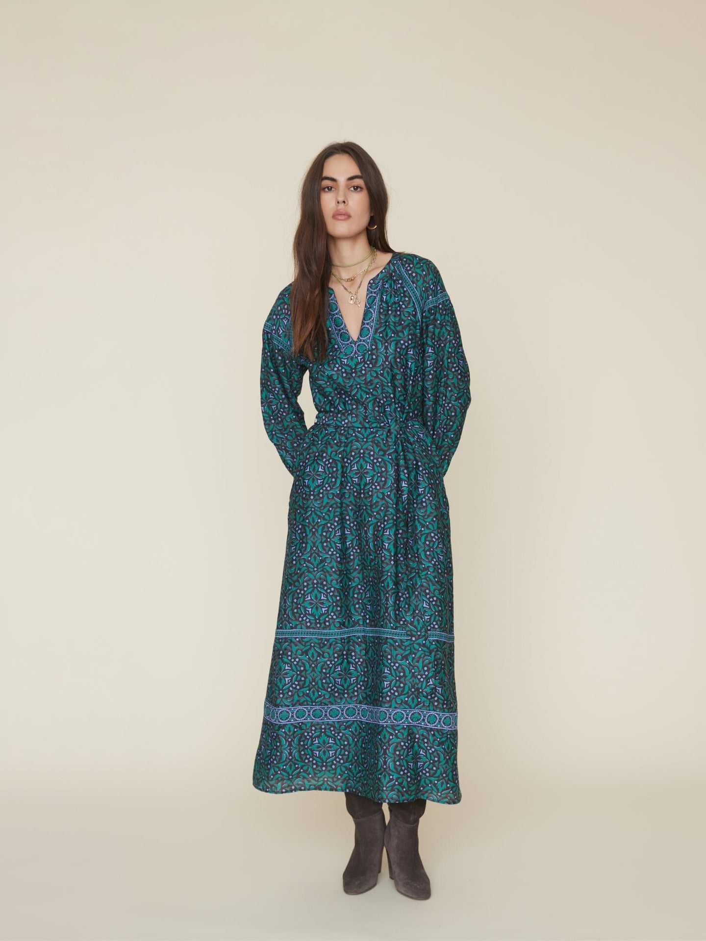 Xirena Dress Green Smoke Isobel Dress